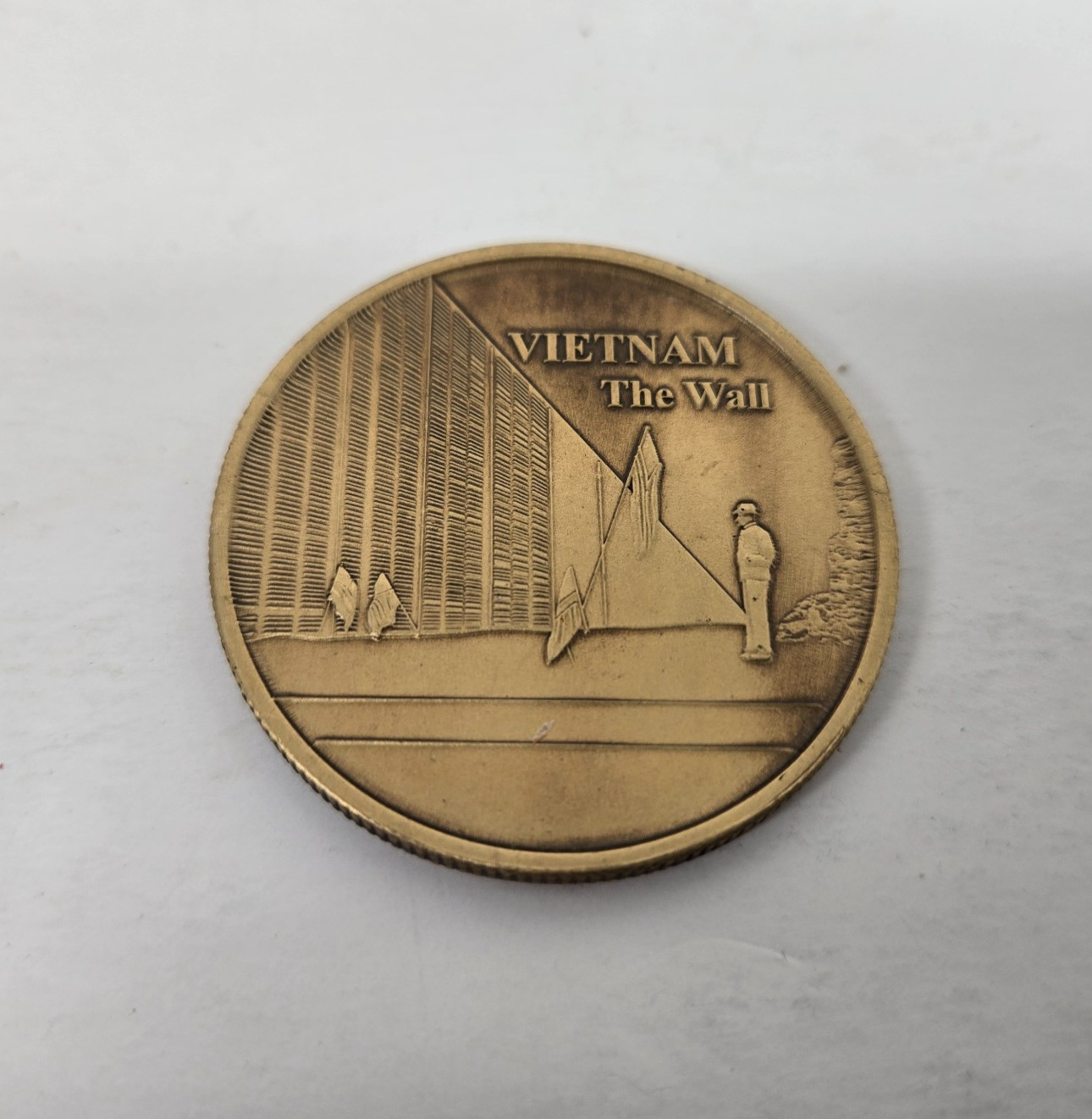 Vintage Vietnam The Wall Bronze Coin American Legion 1 5/8" Medal