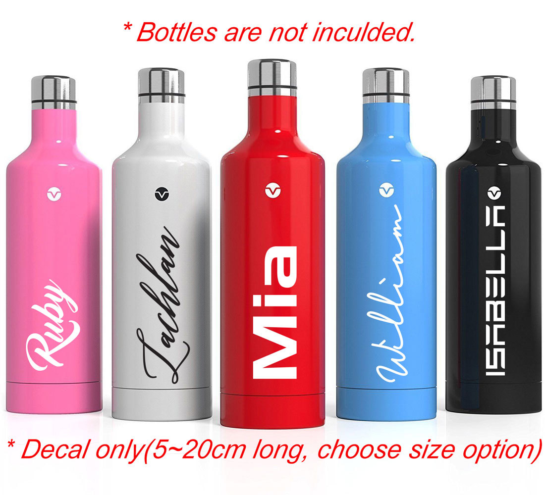 Custom Drink Bottle Label Name Sticker Sports Goods Decal Very Durable