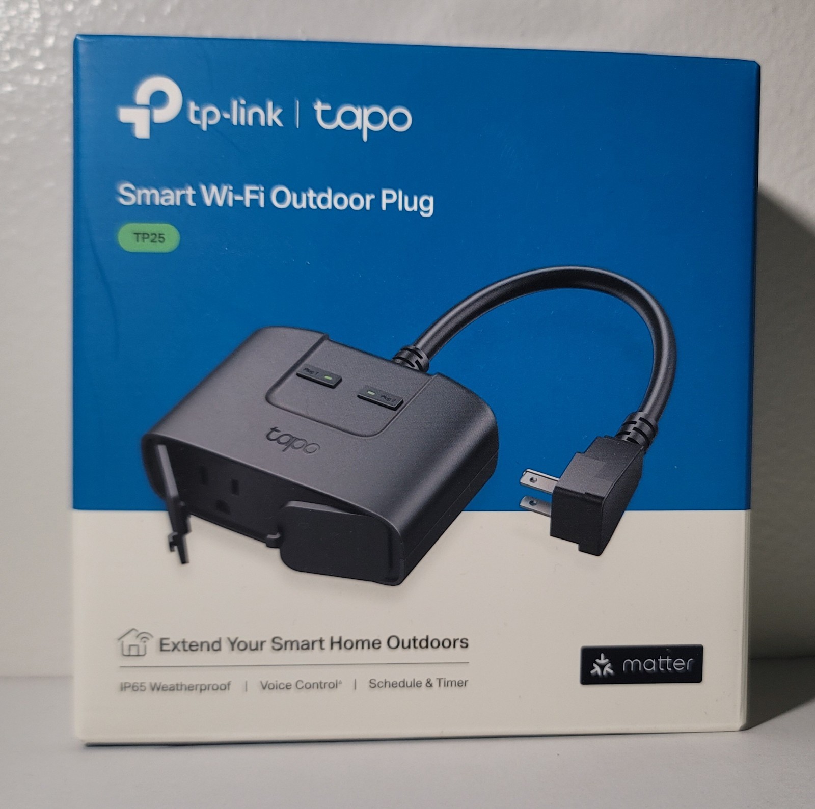 TP-Link Tapo Smart Wi-Fi Outdoor Plugs - TP25 works with Google Alexa