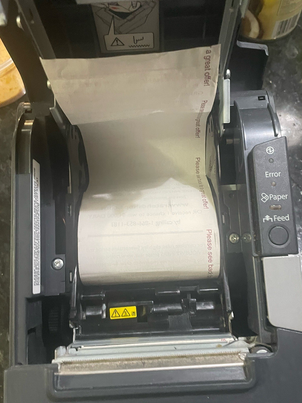 Epson Thermal Receipt Printer, POS Printer, TM-T88V, Model M244A No Plug