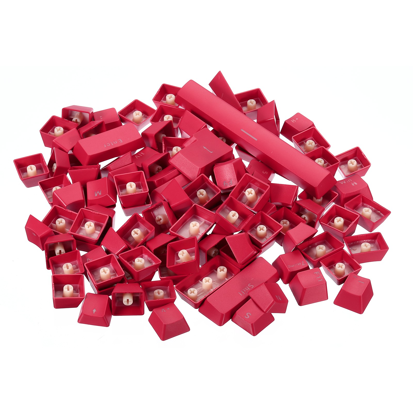 Mechanical Keyboard Keycaps 1 Set Keyboard Replacement ABS 104 Keys, Red