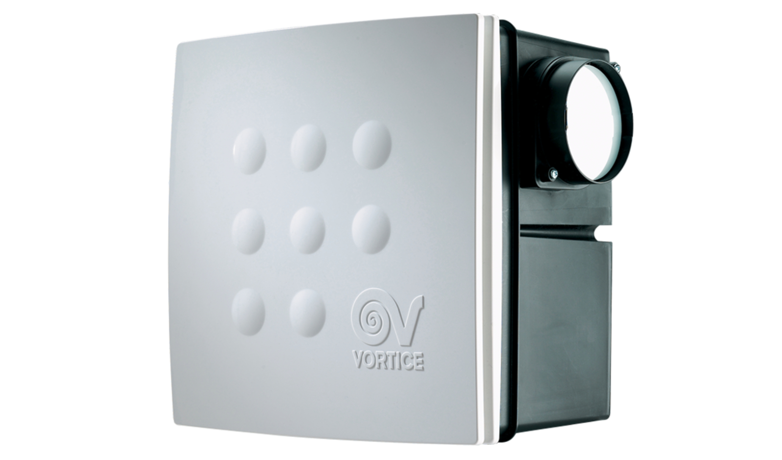 VORTICE QVADRO Medio IPX4 Recessed Radial Centrifugal Extract Fan, White, 30 W