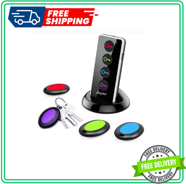 Reyke Key Finder, 80Db+ RF Item Locator Tags with 131Ft. Working Range, Wireless