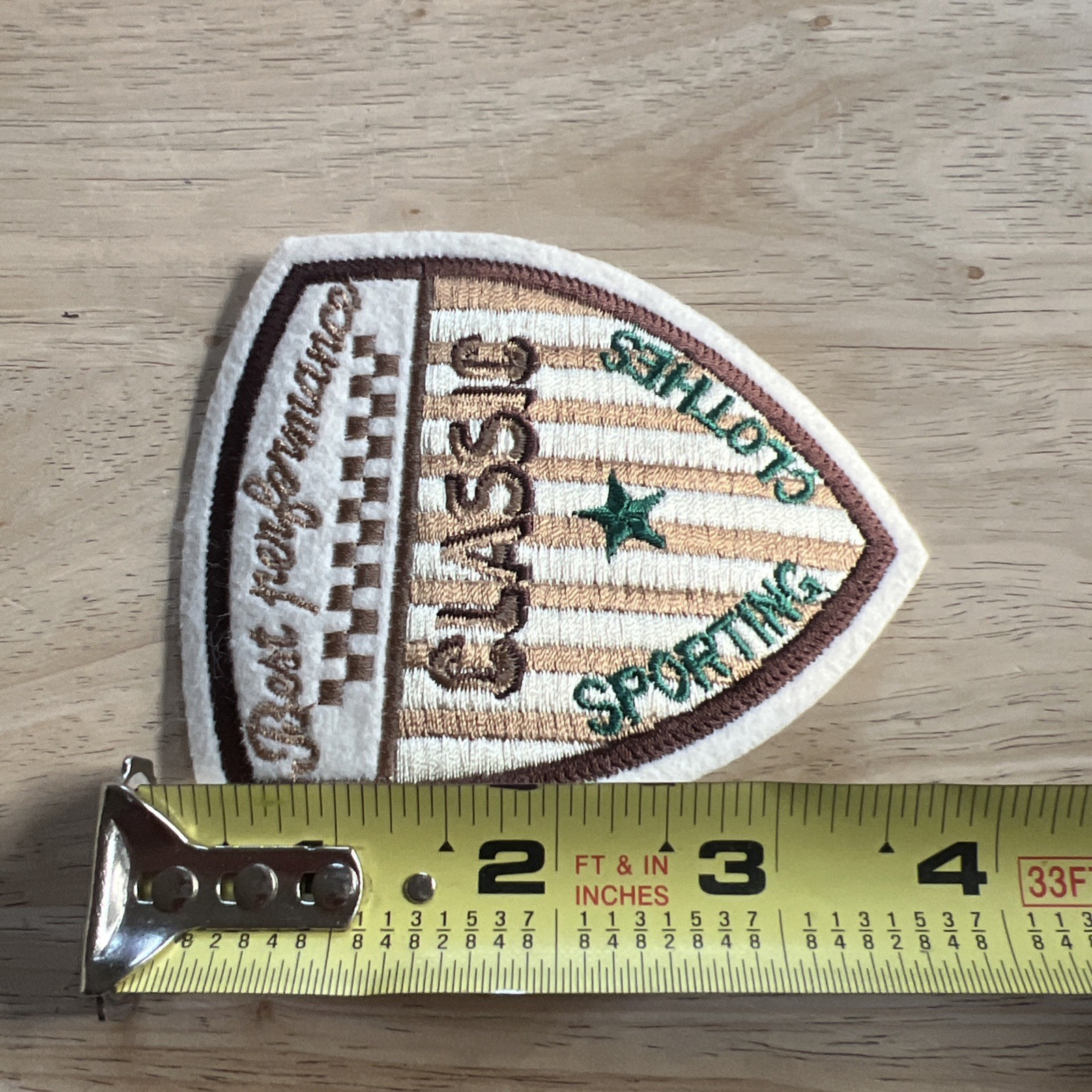 VTG BEST PERFORMANCE CLASSIC SPORTING CLOTHES PATCH NEW