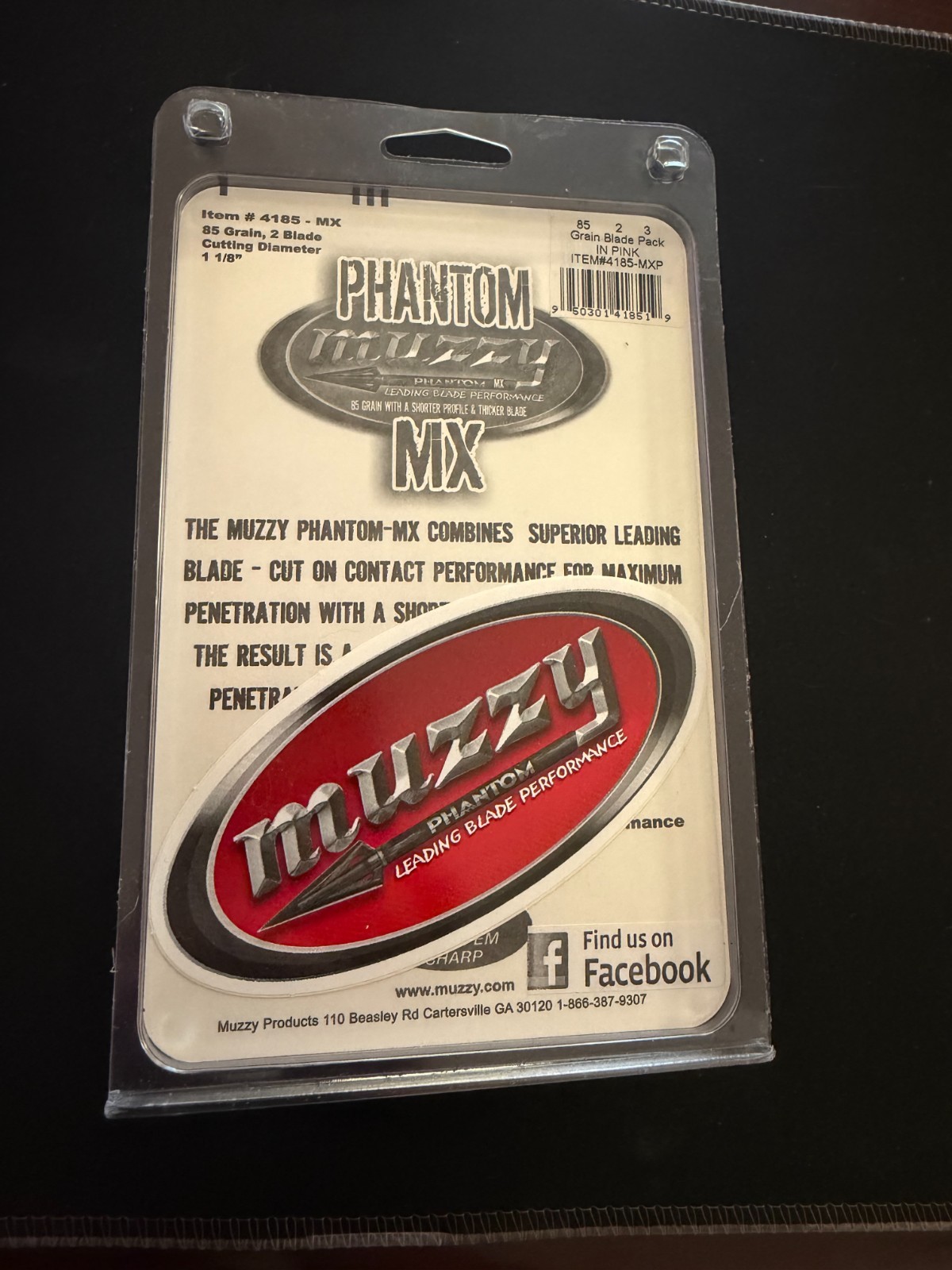 Phantom Muzzy 85 Grain 2 Blade Arrow Tip Set
