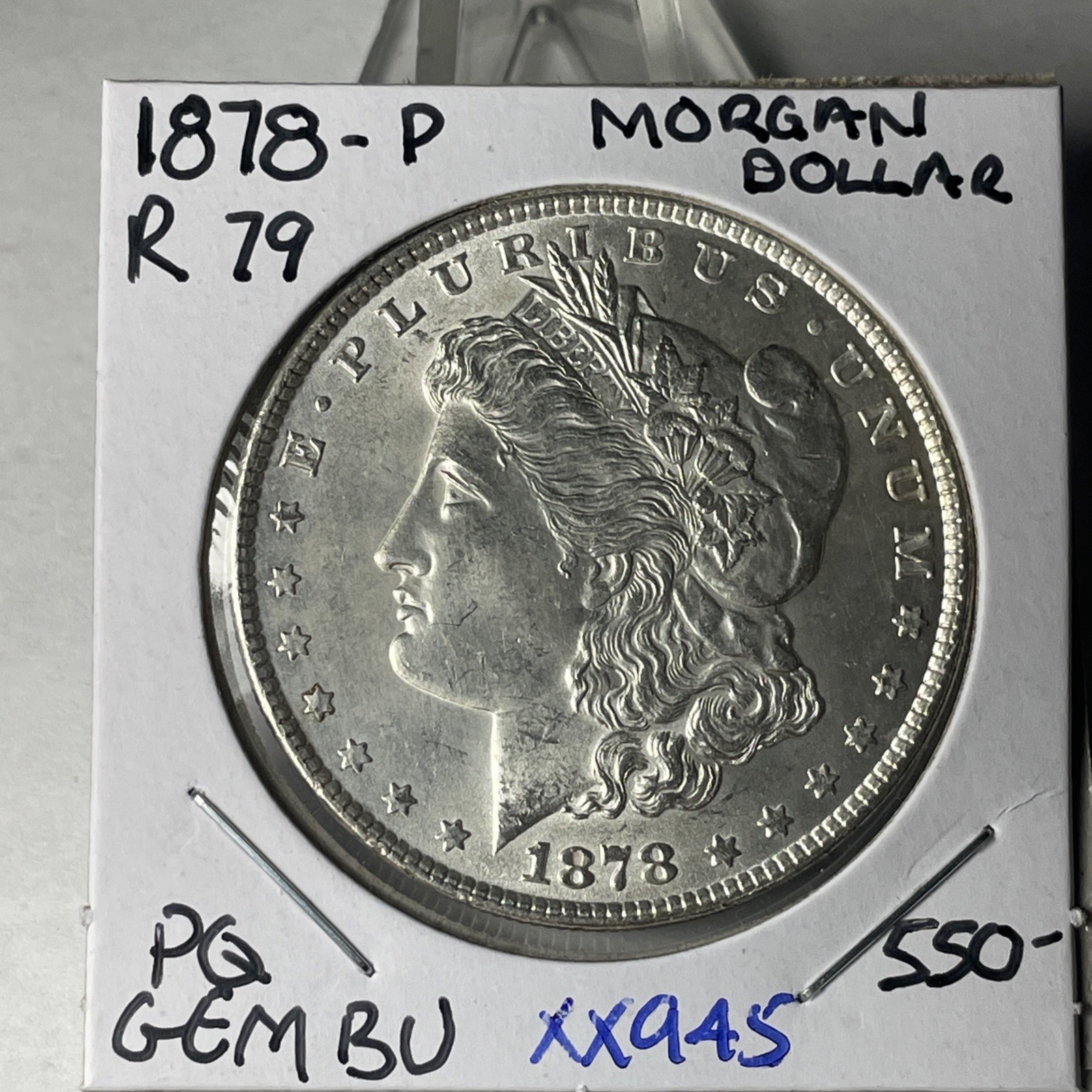 1878 P REVERSE OF 1879!MORGAN DOLLAR VERY NICE PQ GEM CHBU+++ XX945
