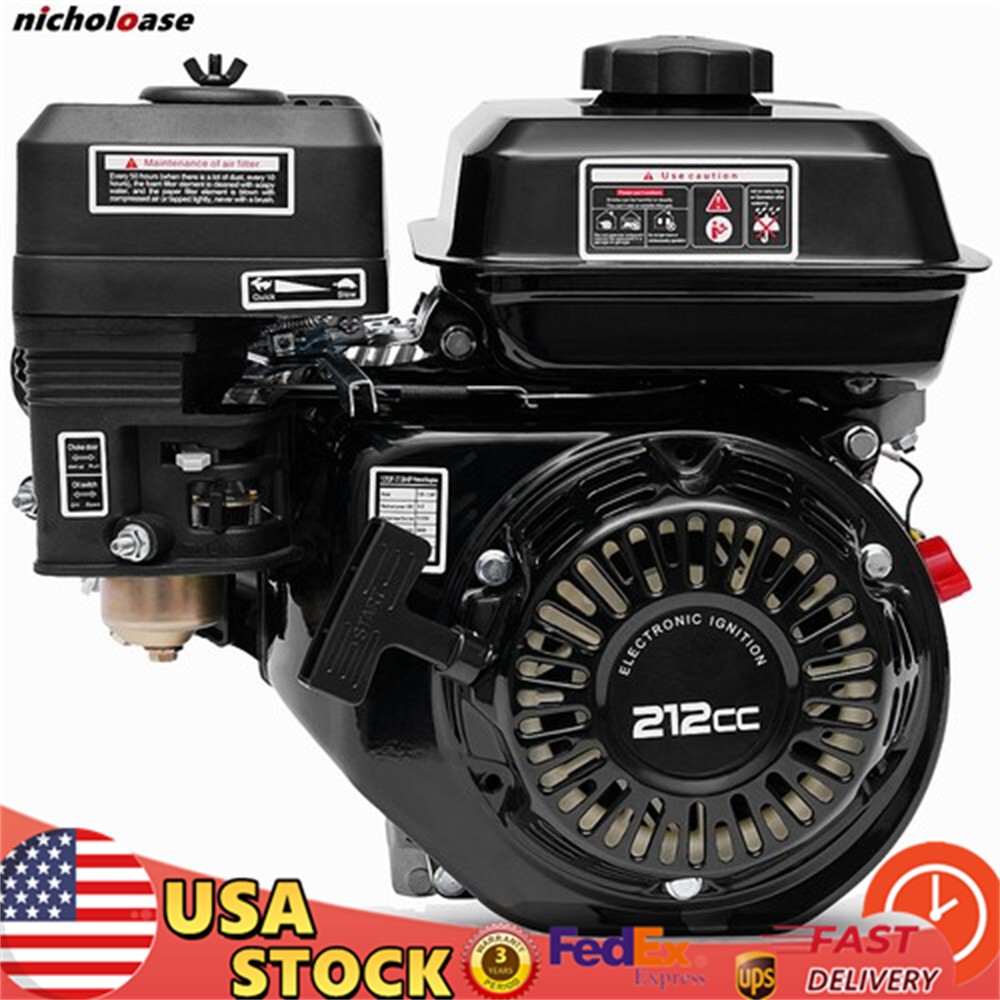 7.5HP Gas Engine 4-Stroke 212cc for Honda GX160 Go Kart Log Splitter Mini Bike