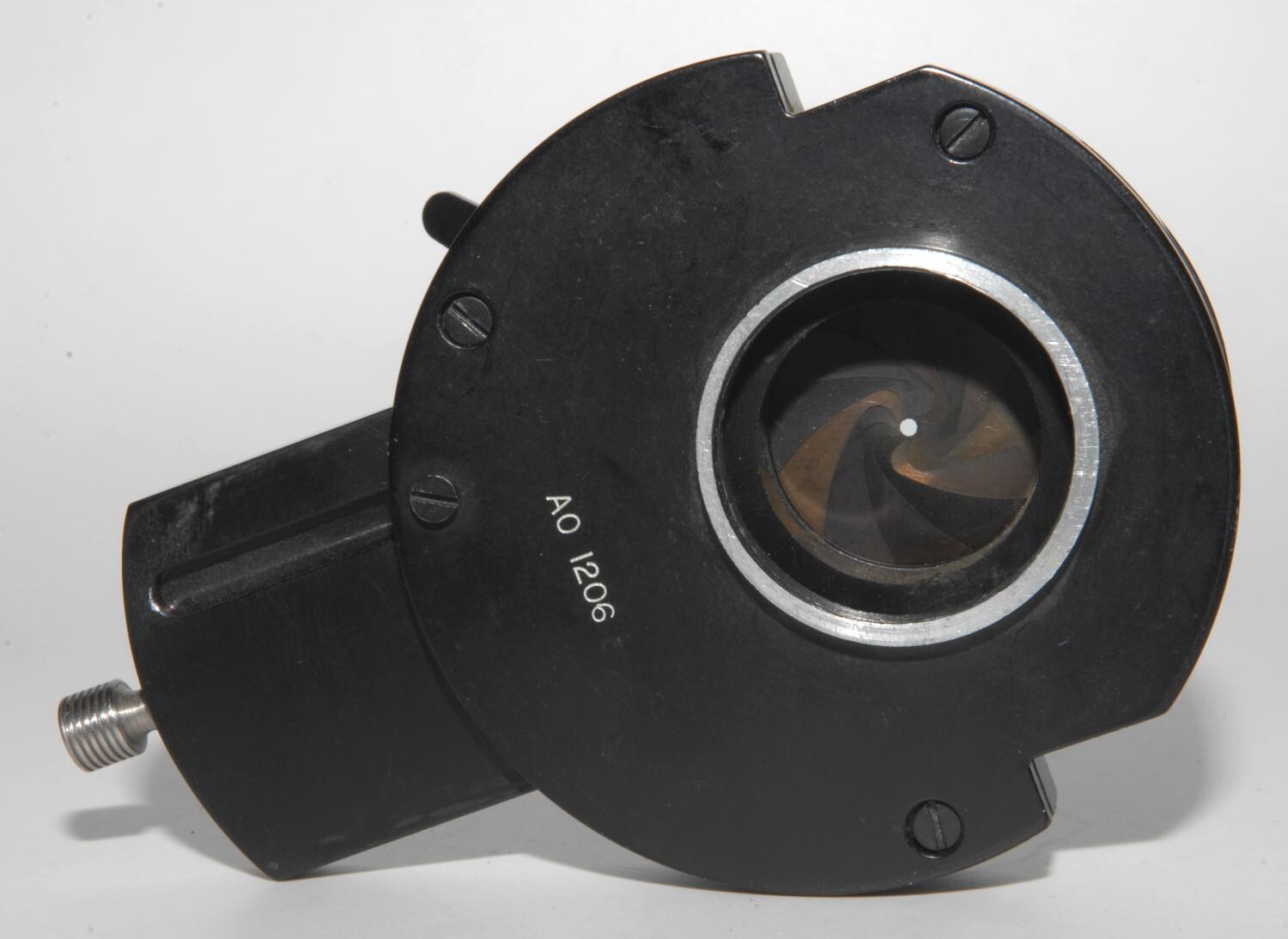 American Optical Microscope Phase Ring Slider 40x Ring, Iris Diaphragm & Carrier