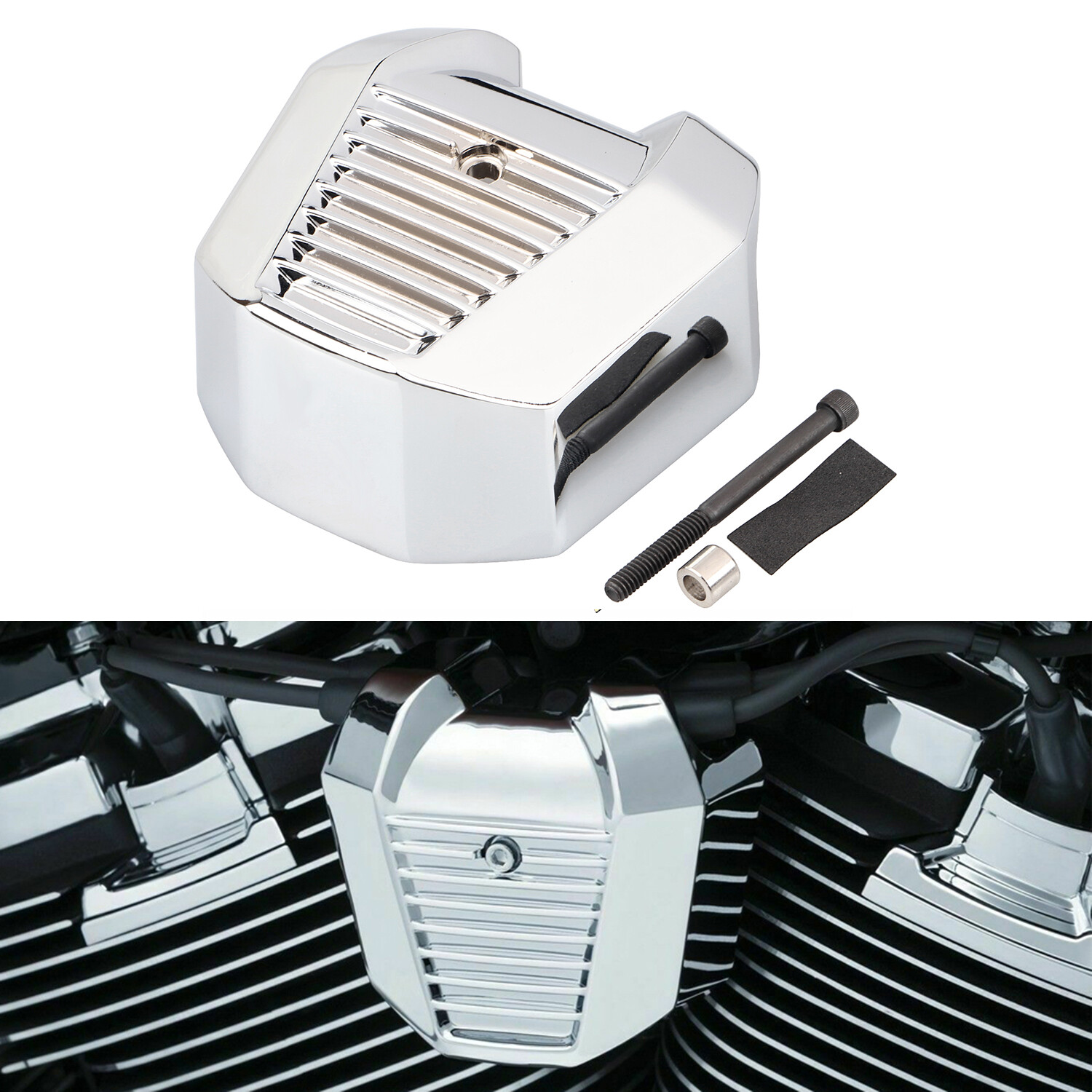 Chrome Precision Coil Cover For Harley Softail FLSL Heritage Classic Fat Bob Boy