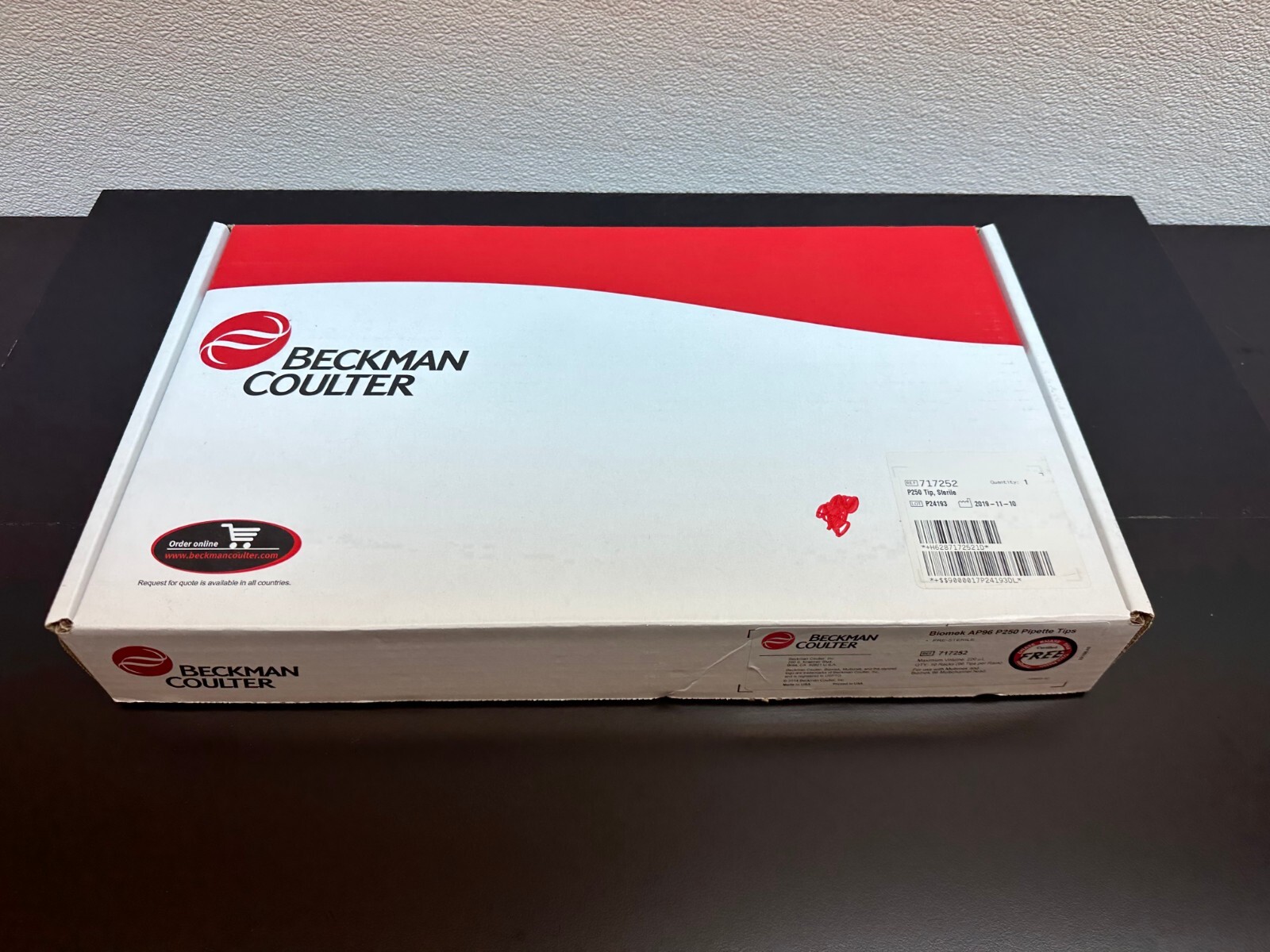 Beckman Coulter REF 717252 Biomek P250 Pipette Tips Sterile 5 Racks
