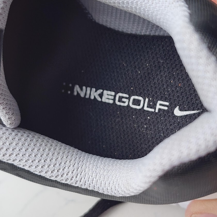 Nike Men's Explorer 2 Golf Shoes 849957-005 Size 7 Black White Metallic Silver