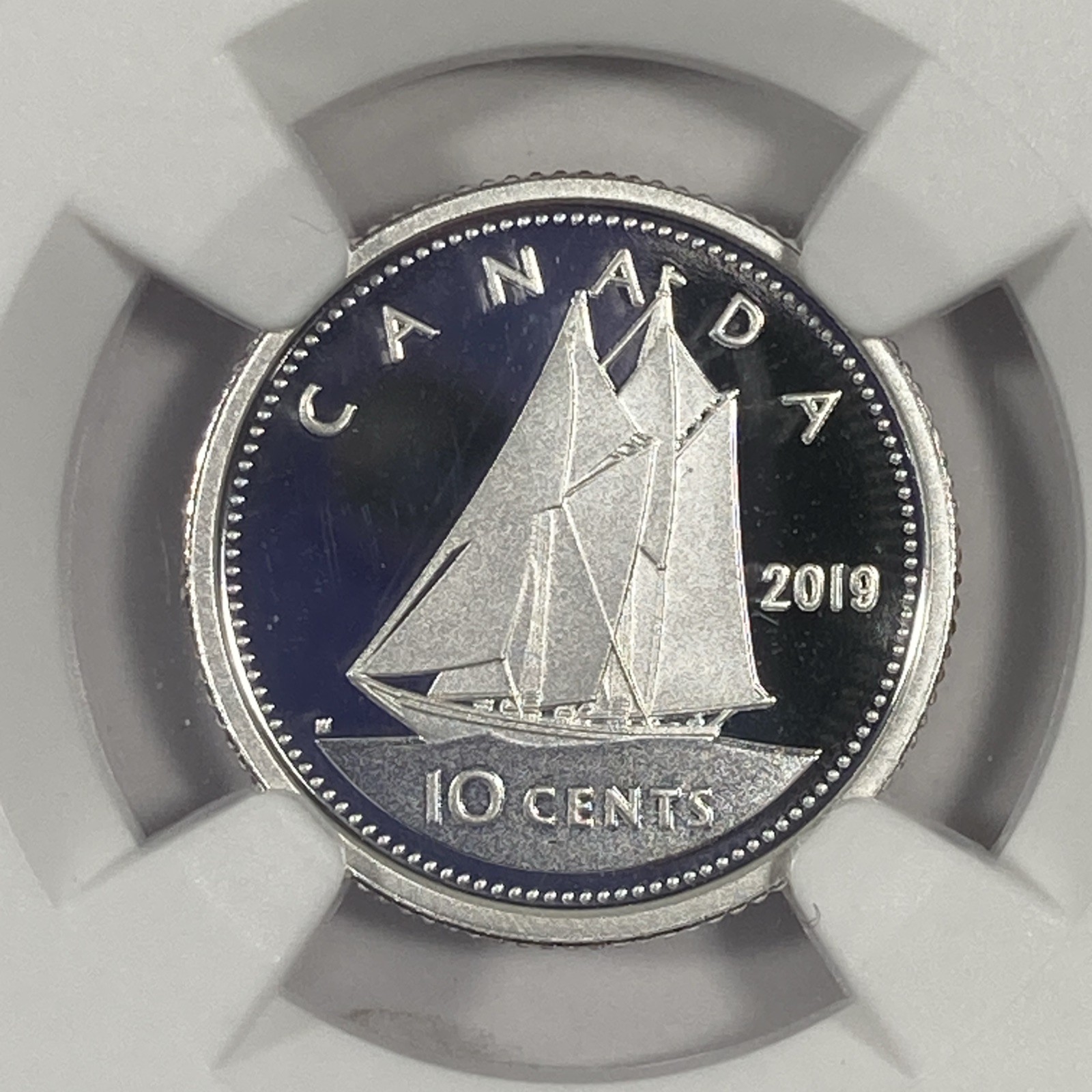2019 Canada Silver Proof Dime. D-Day Anniversary. NGC PR 70 FR.