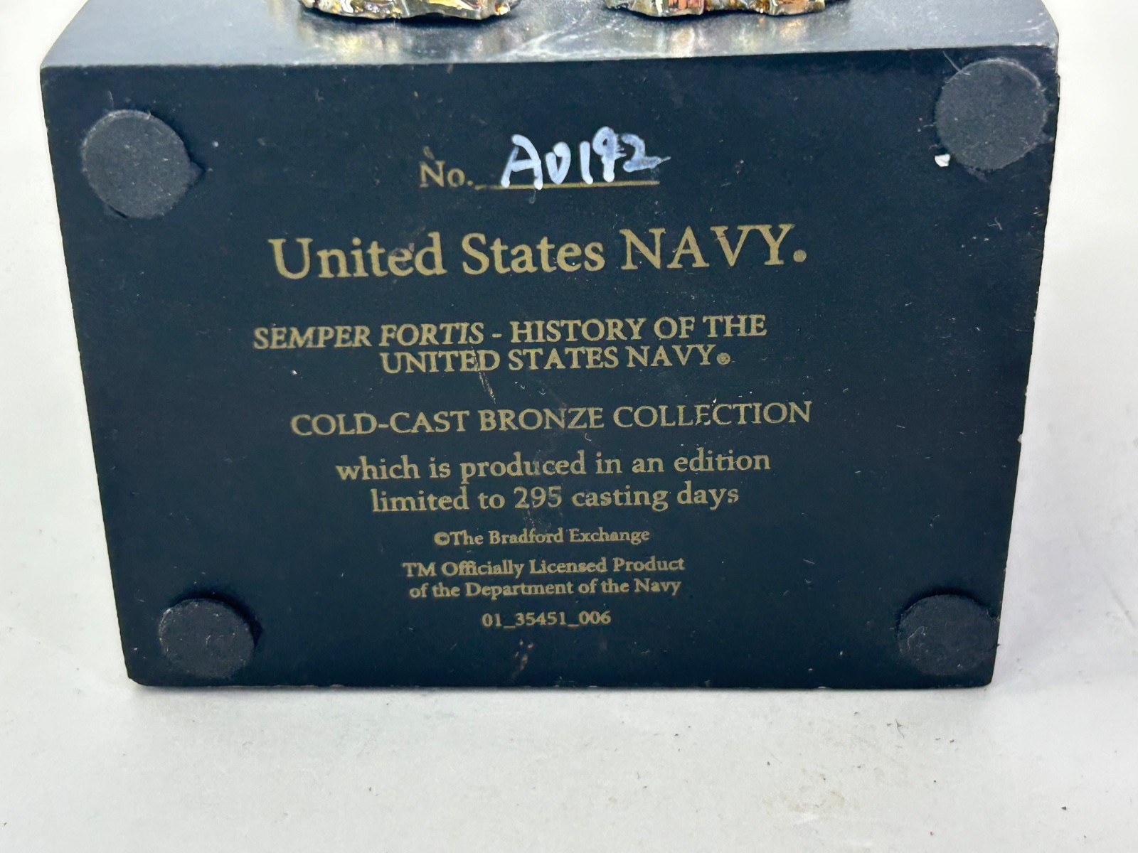 Bradford Exchange US Naval Officer Statue