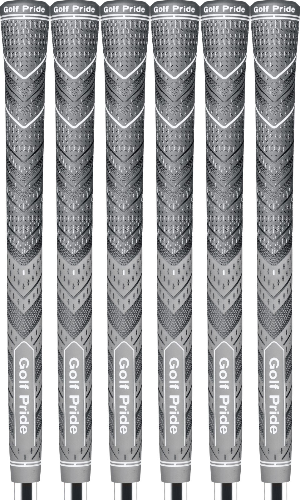 Golf Pride MCC Plus4 Gray Standard Grip - Set of 6 - #1 Hybrid Grip in Golf!