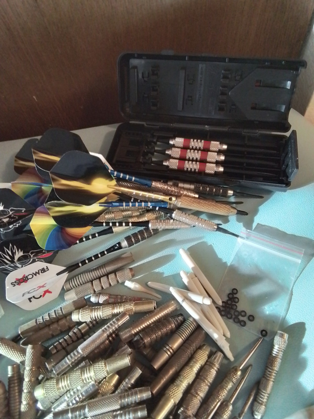 Huge Lot of Dart Supplies | Flights, Tips, Shafts, New And Used, Parts, 16 Darts