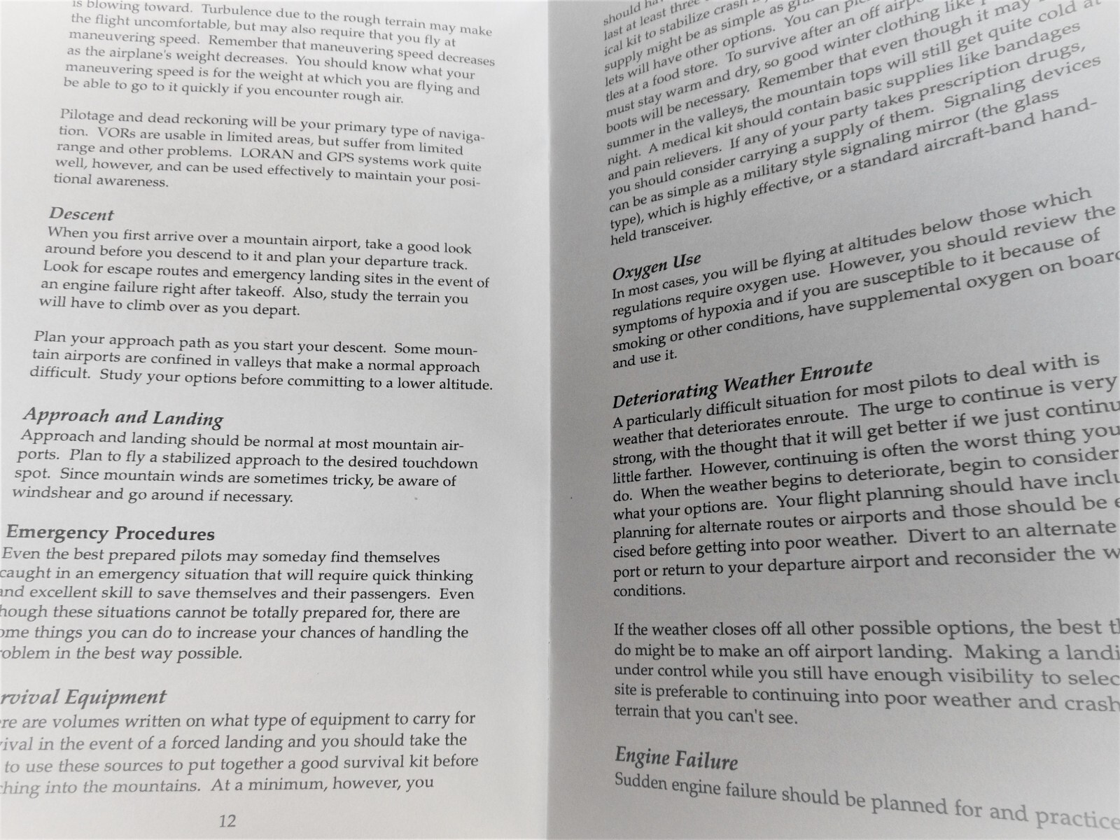 Tips on Mountain Flying Air Density Wave '99 Booklet FAA Aviation Safety Program