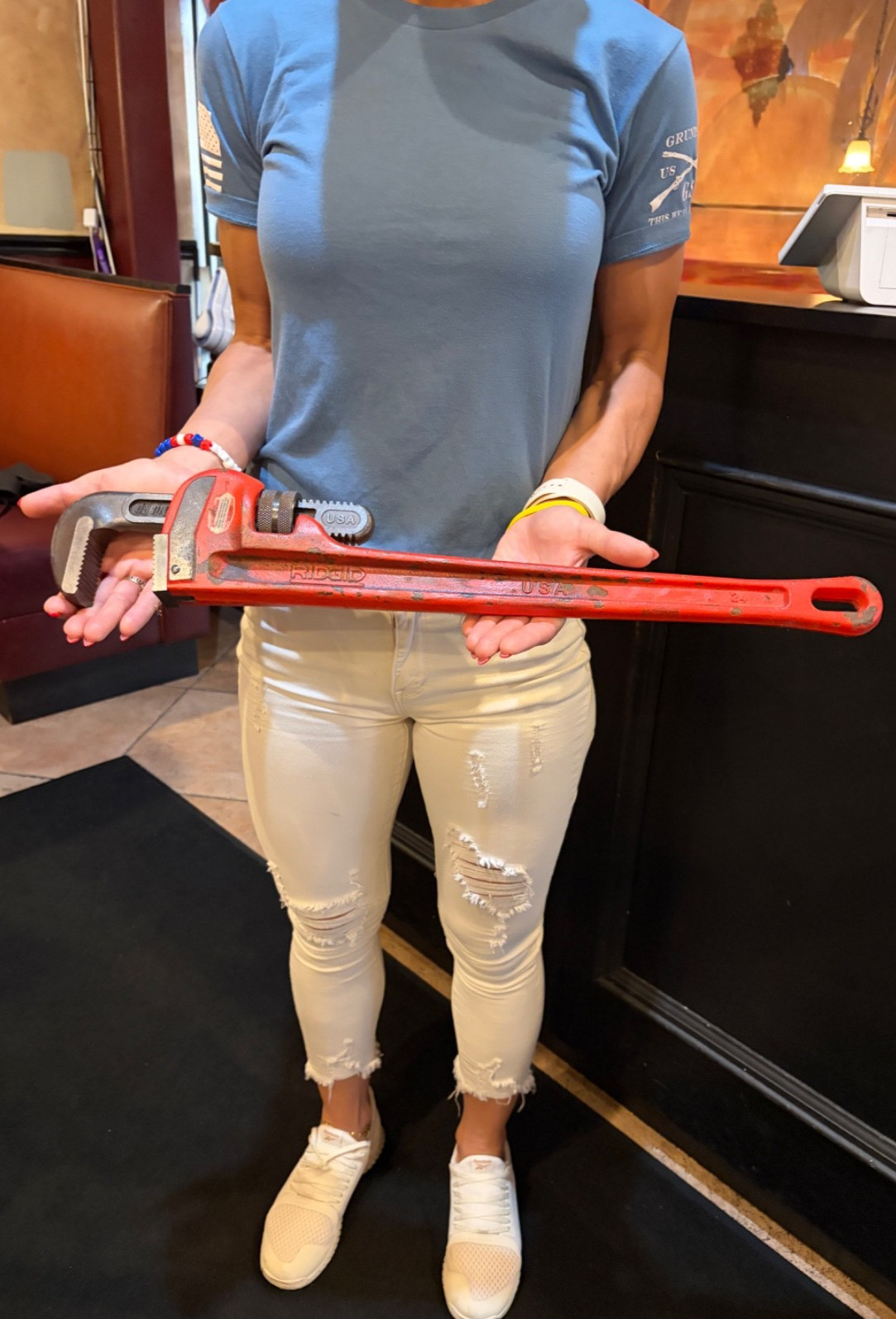 RIDGID 24" Straight Pipe Wrench 3" Capacity, Made in USA, Nice !