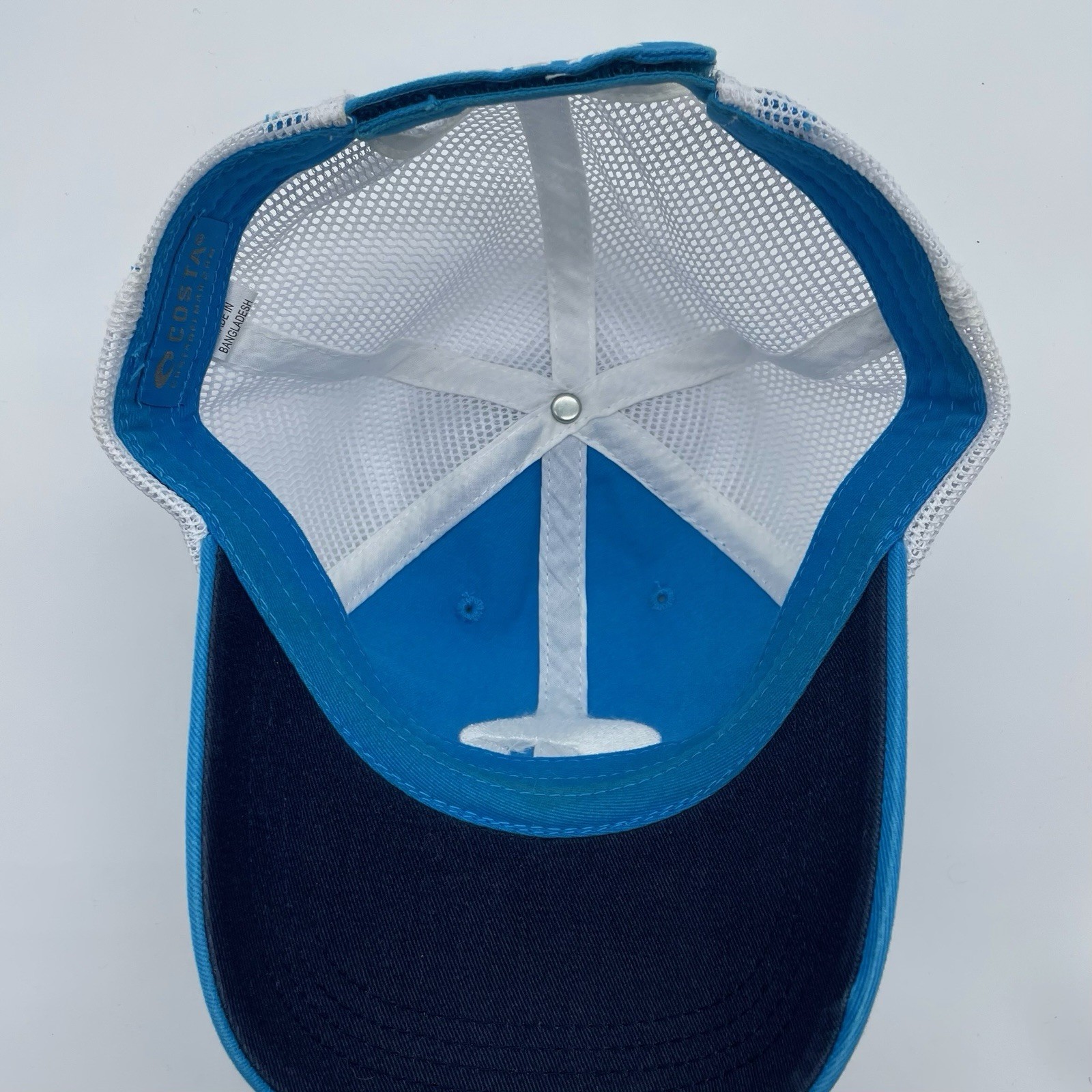 Costa Del Mar Light Blue Mesh Cap One Size Hook & Loop Strap Ball Hat OSFM