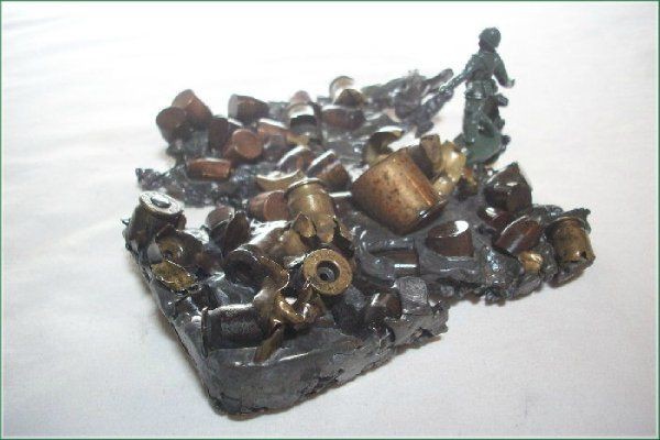 Last Man Standing ..... assemblage art