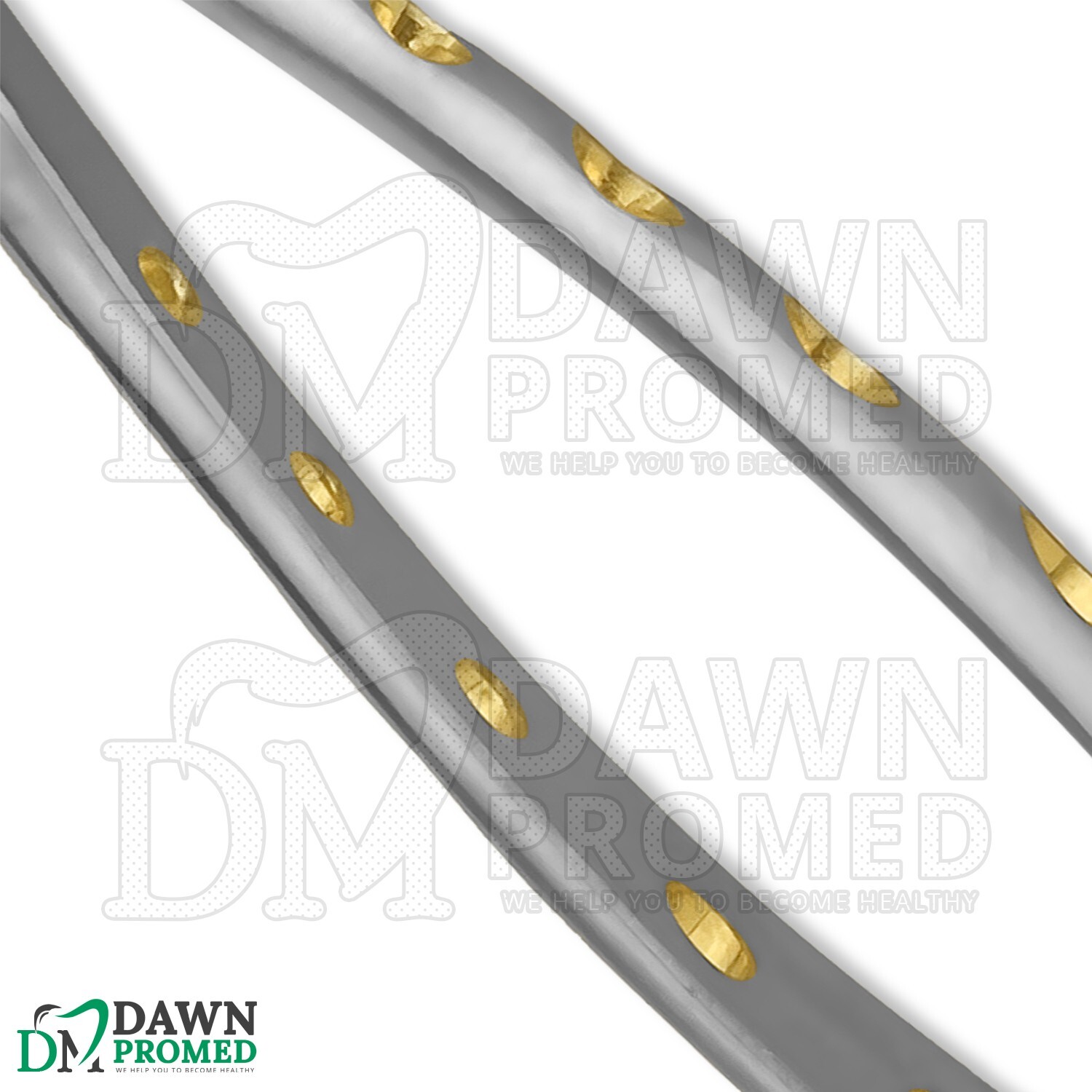 Dental Extracting Forceps #34M Gold Hollow Python Grip Handle German Grade
