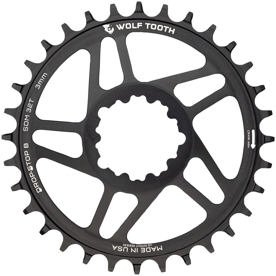 Wolf Tooth Direct Mount Chainring - 36t, SRAM Direct Mount, Drop-Stop B, For