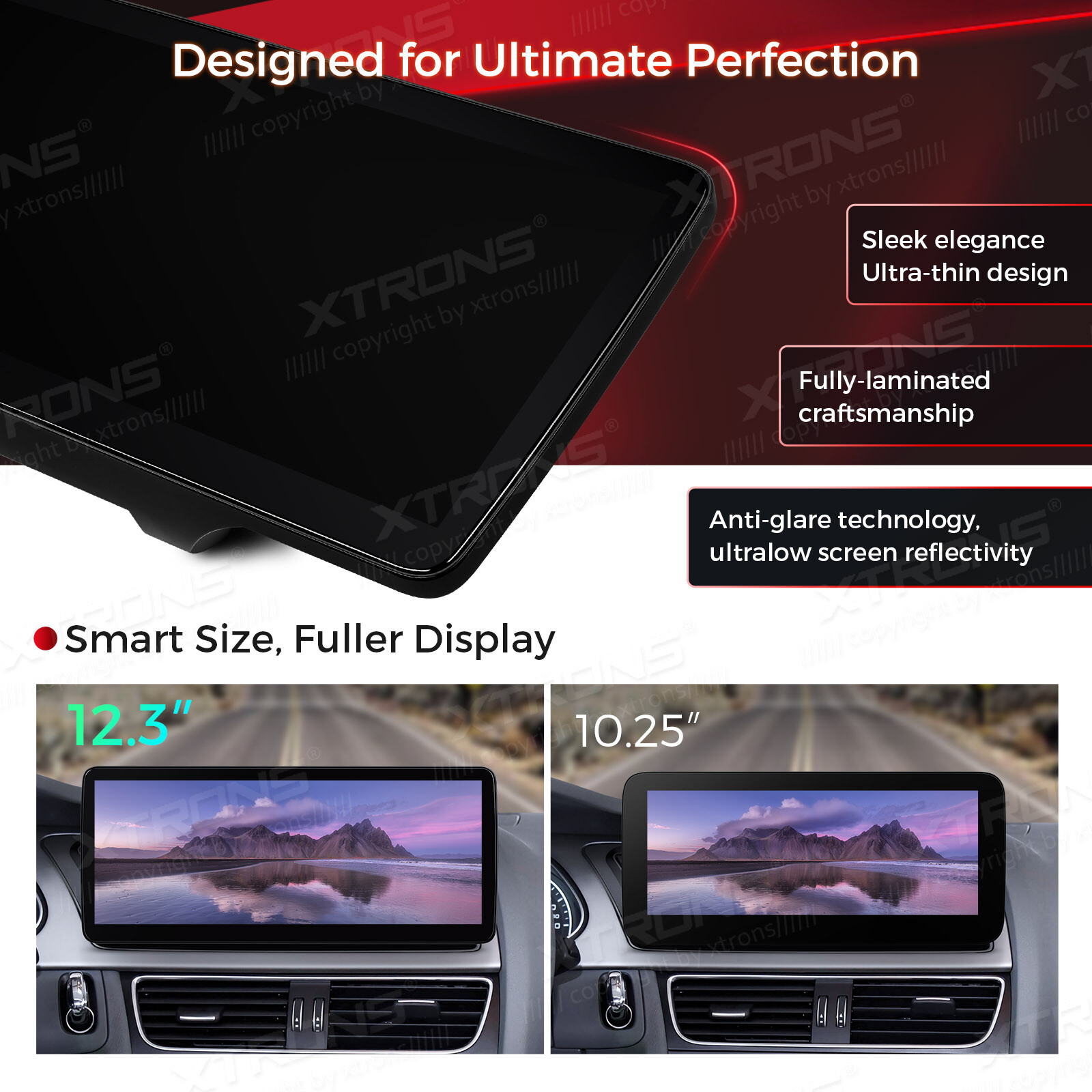 12.3" Screen for Audi A4 A5 Car Stereo Navigation GPS Octa Core Bluetooth 4G 64G