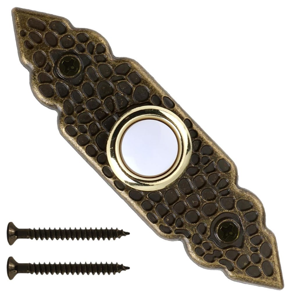 Replacement Wired Doorbell Button Bronze for Residential Commercial