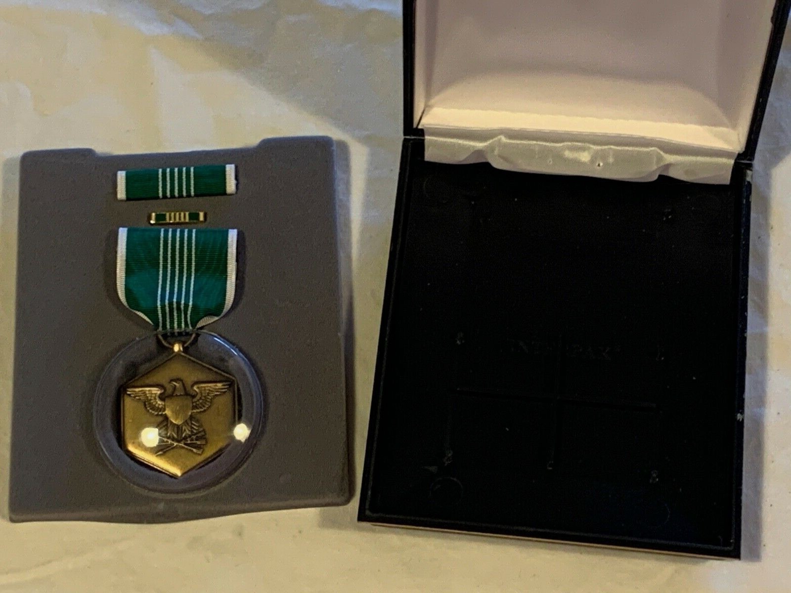 United States U.S. Military Merit Service Medal With Bars Ribbon & Box