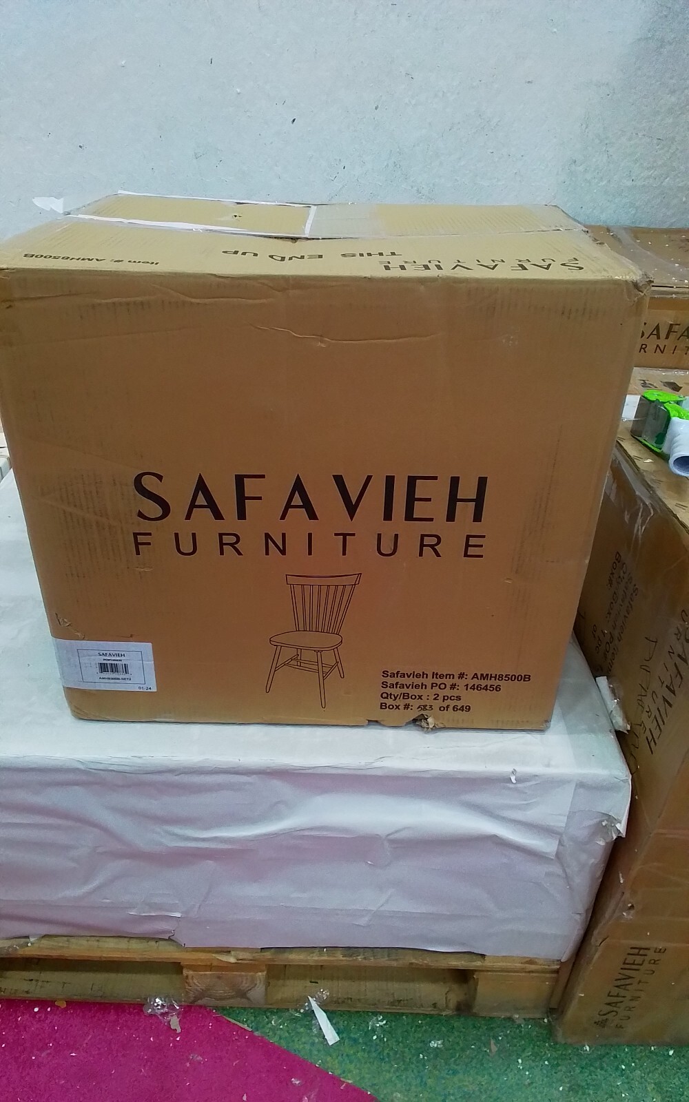 Safavieh PARKER SPINDEL SIDE CHAIR, Reduced Price 2172736642 AMH8500B