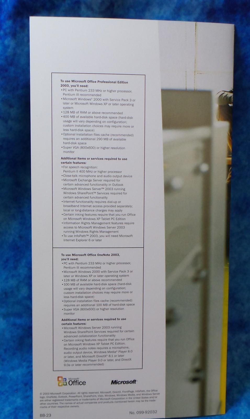 Microsoft Office Professional 2003 & OneNote 2003 Full Versions w/Product Keys