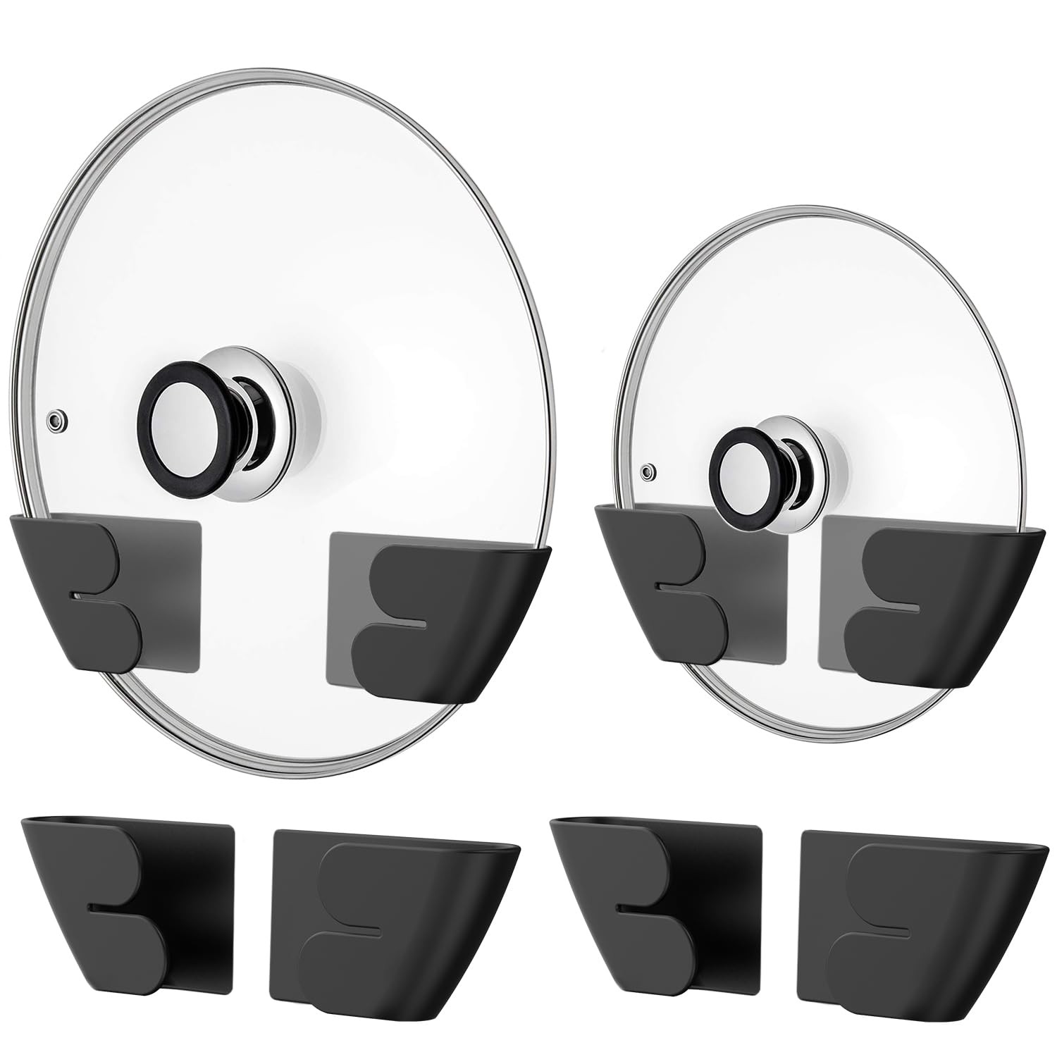 Niceyos Universal Adjustable Pot Lid Organizer for Cabinet - Upgraded Patente...