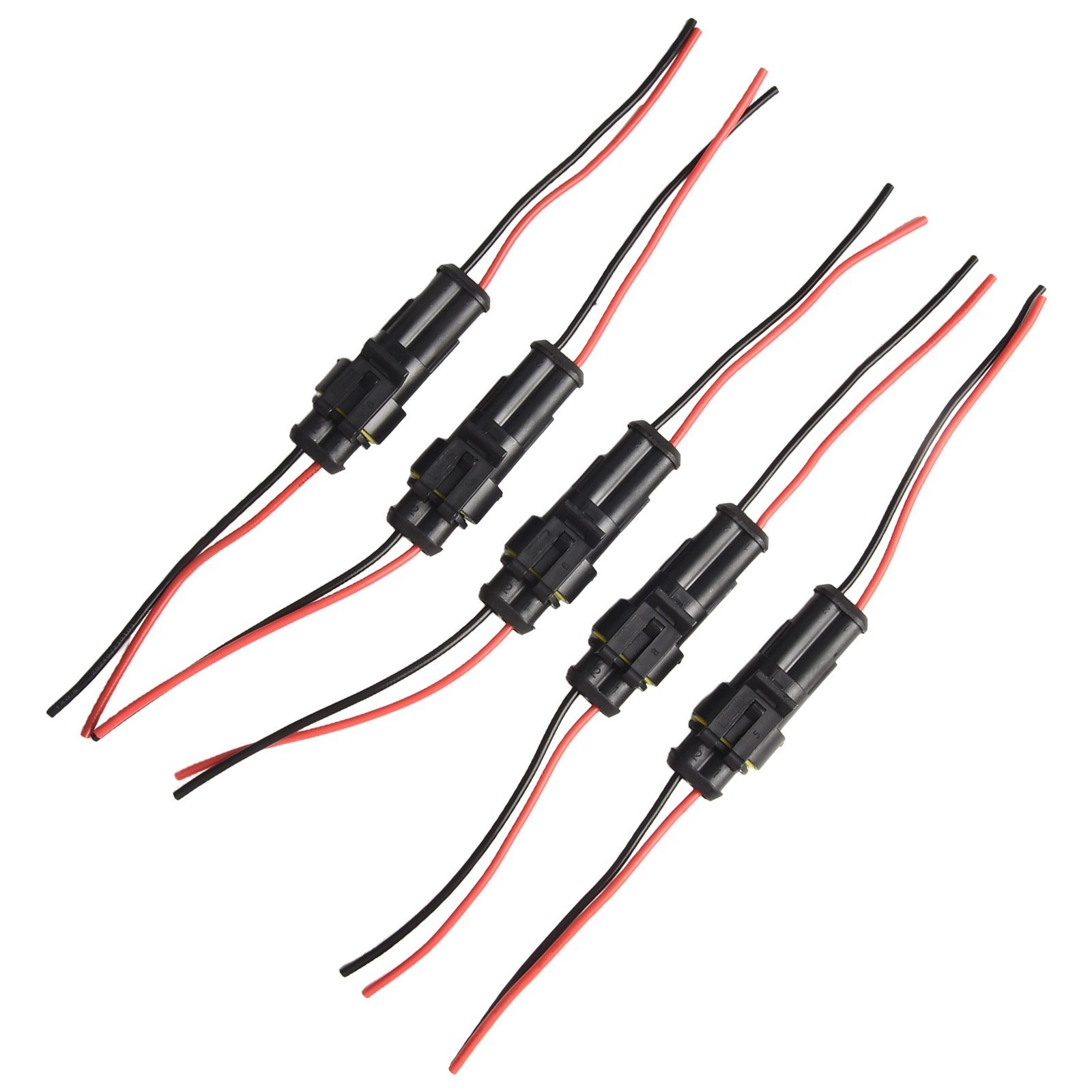 10Pcs Waterproof Automotive Electrical Connectors for Car Motorcycle Marine
