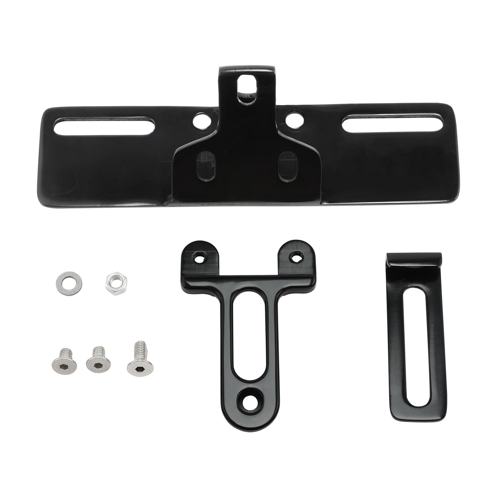 License Plate Holder Bracket Fit For Harley Softail Fat Boy 99-25 Dyna 1999-2017