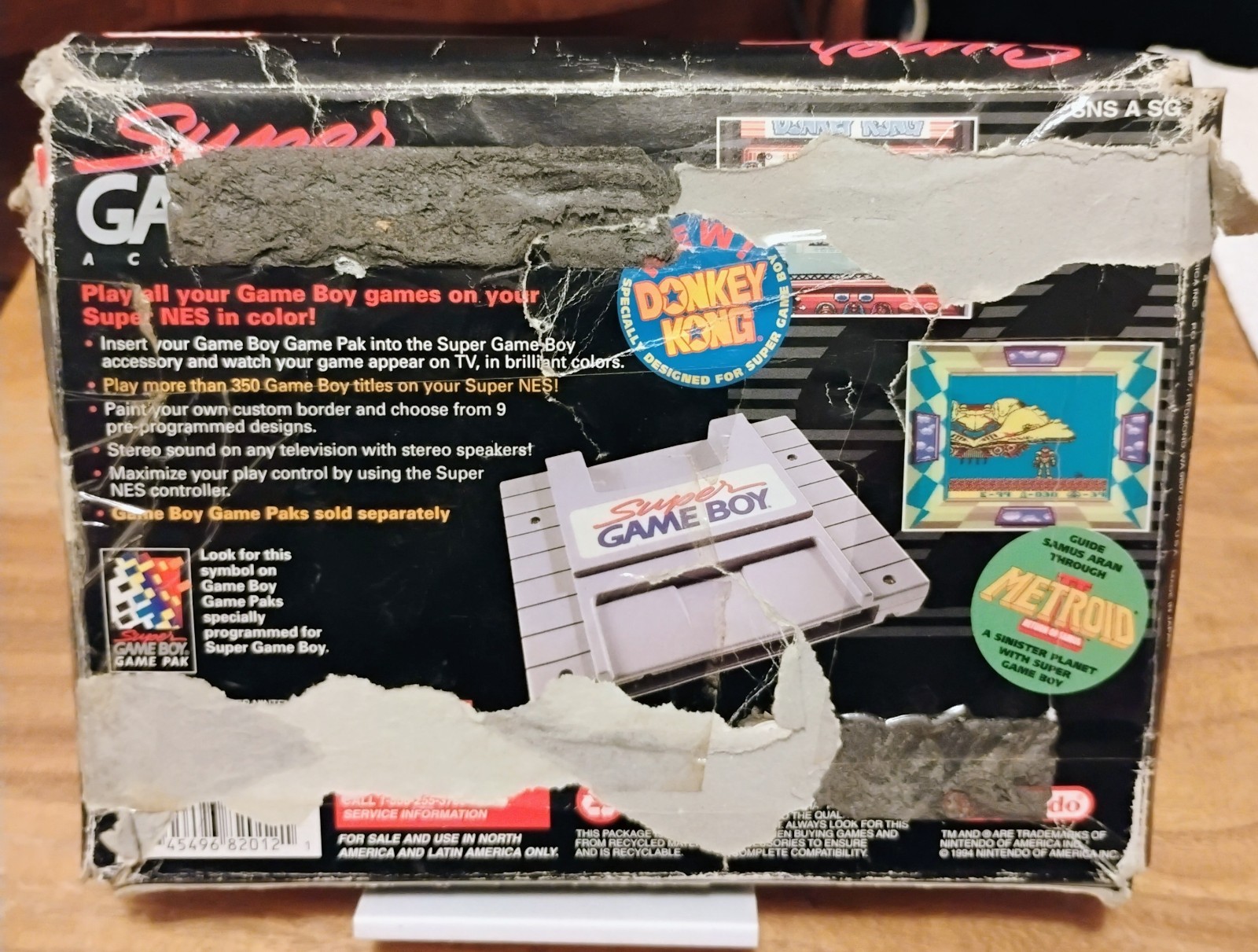SNES Super Gameboy CIB & NFR Box Cleaned & Checked