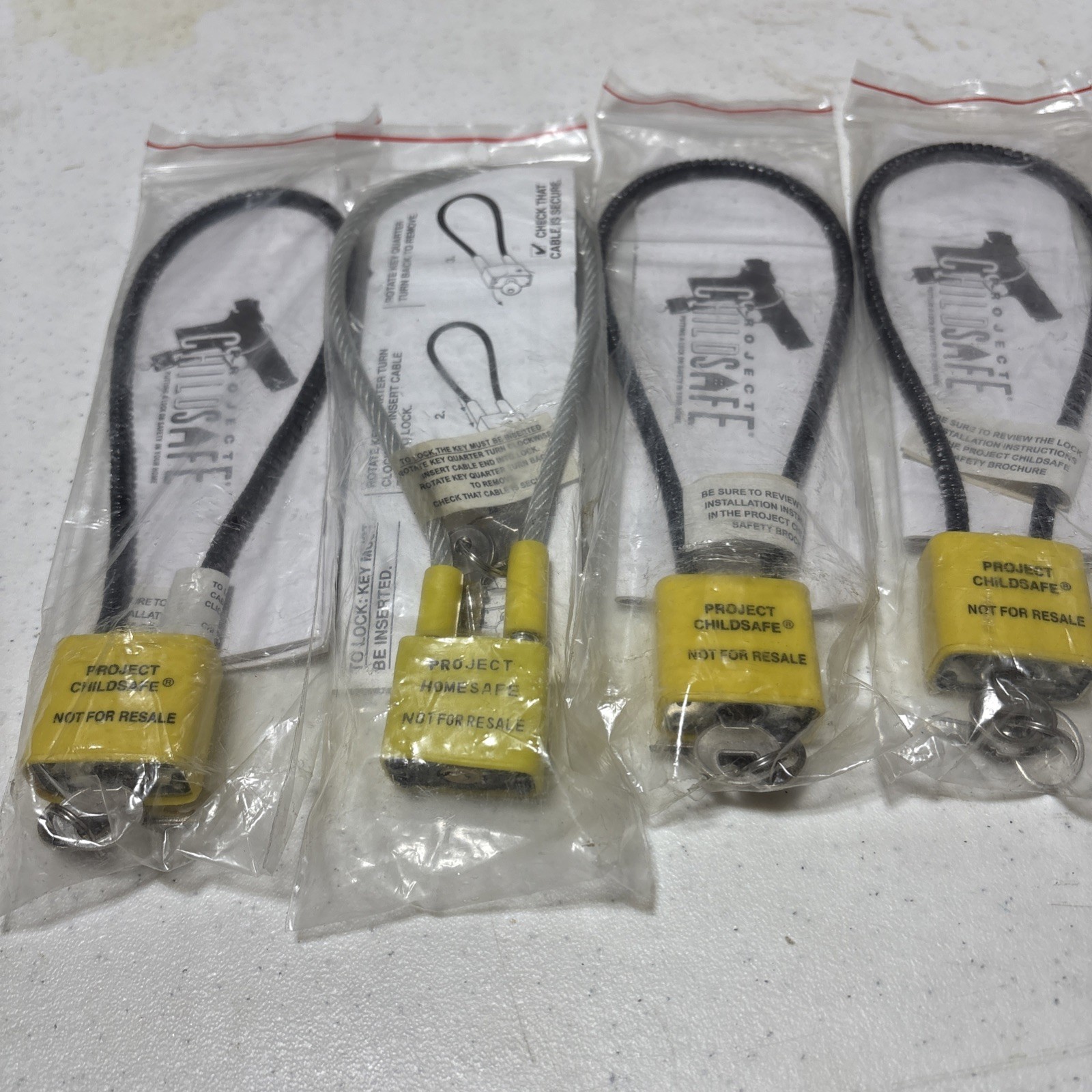4 Cable Gun Lock Pistol Shotgun Rifle Child Safety