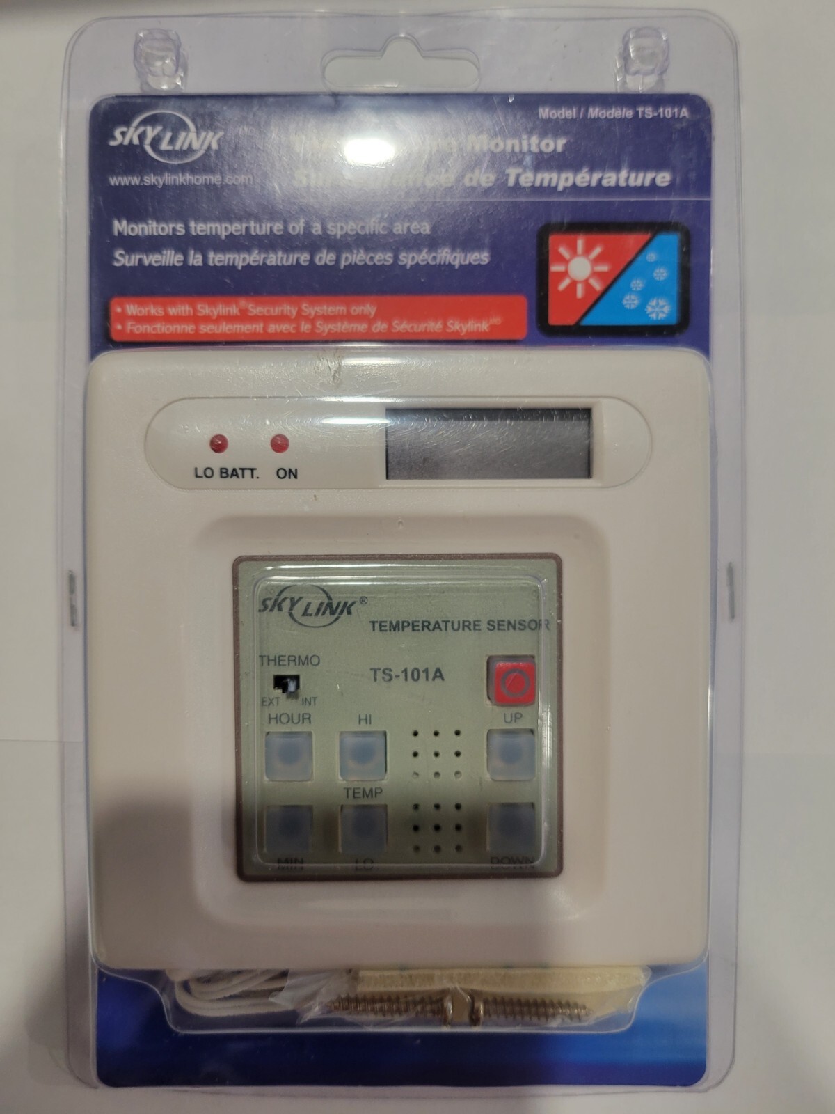 Emergency Dialer SkyLink Technologies Temperature Monitor/Sensor Model TS-101A