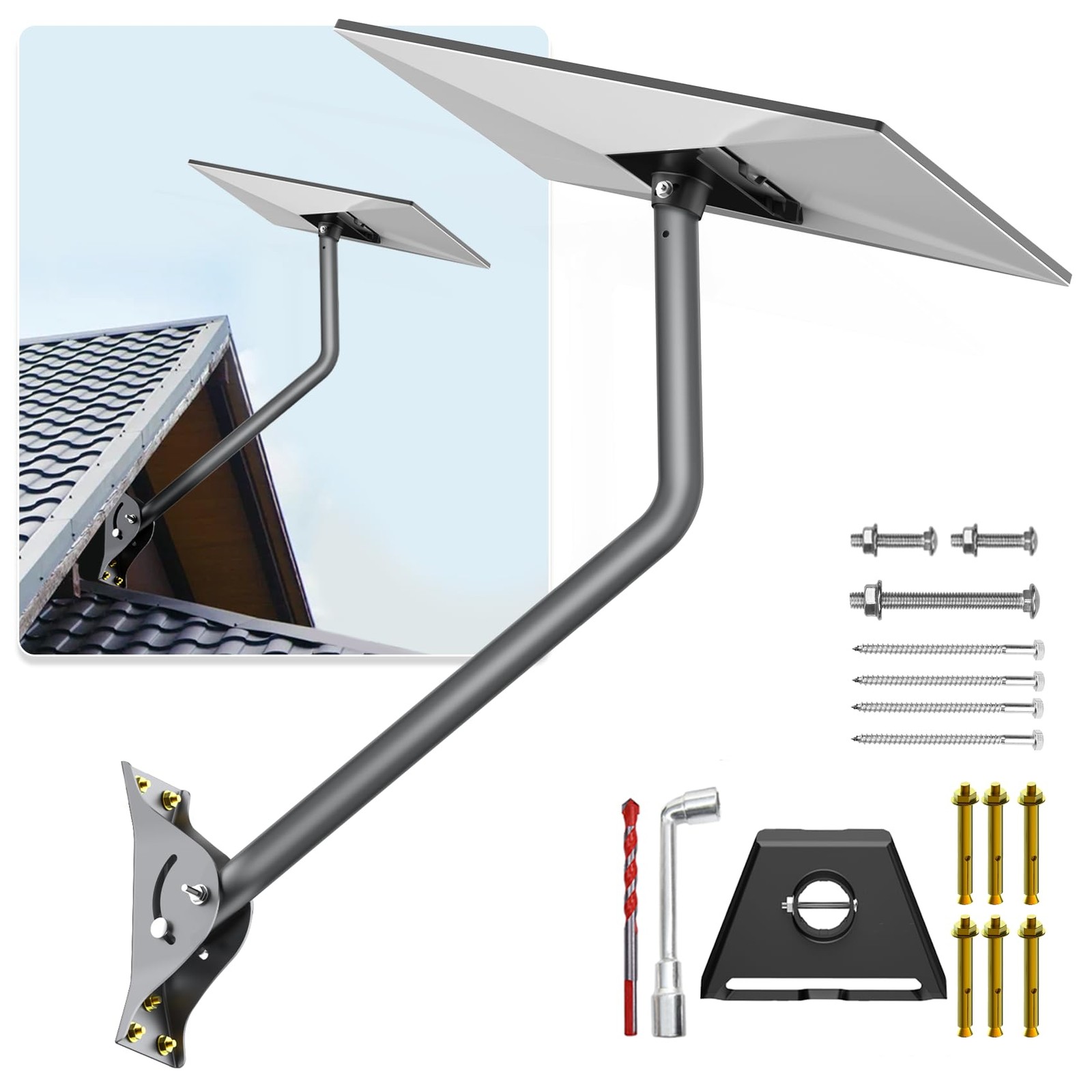 Gen 3 Mount for Starlink, 25 Inch Wall /Roof Mount Compatible with Starlink S...