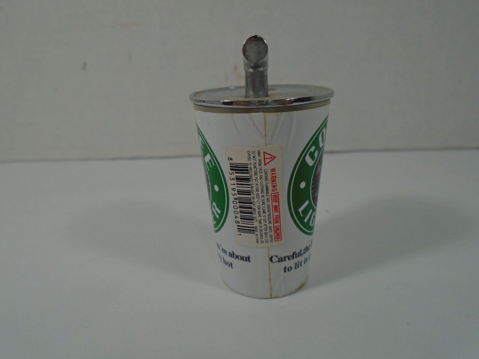 METAL COFFEE CUP LIGHTER (LOOK)