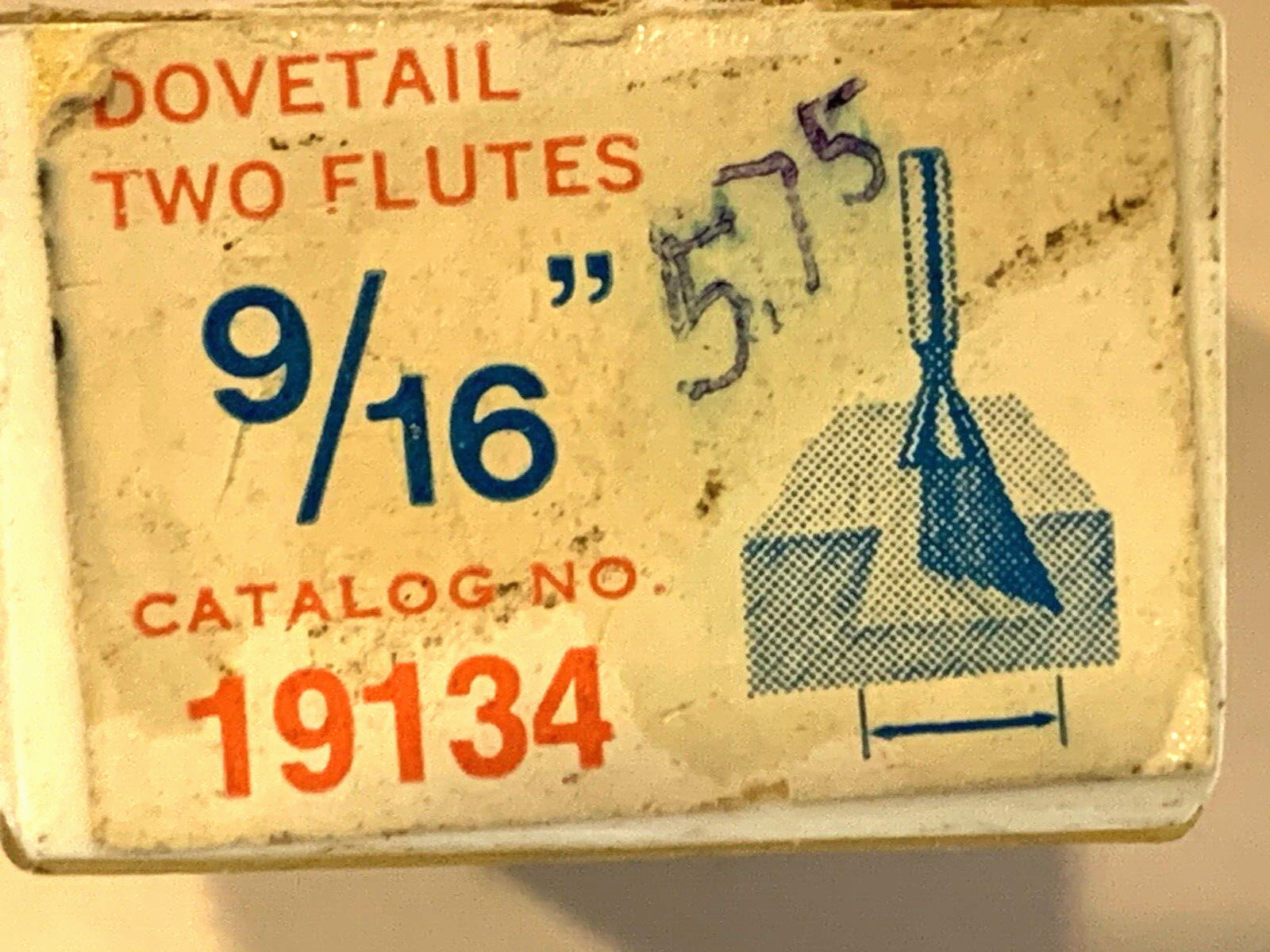 SKIL DOVETAIL TWO FLUTES 9/16" CATALOG NO=19134
