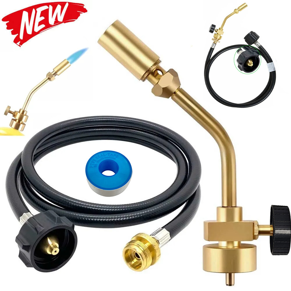 Mapp Propane Gas Tank Turbo Hose Adapter / Torch Kit Brazing Soldering Welding