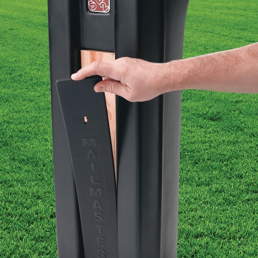 Stylish Black MailMaster Plus Mailbox Set