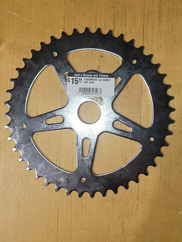 CHAINRING 1pc SunLite 44T 3/32 Steel Chrome