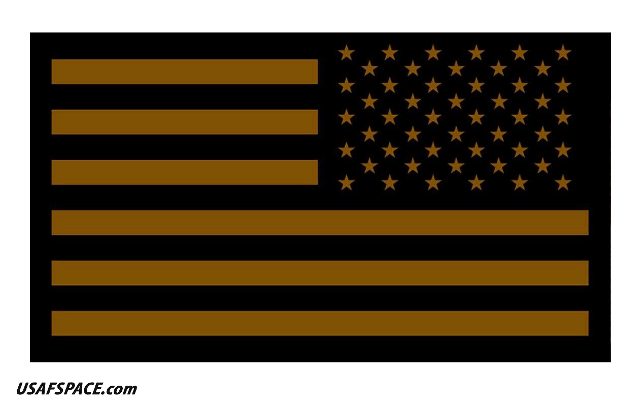 Authentic US MILITARY- IR -INFRARED REFLECTIVE- Reverse -OCP- US FLAG VEL PATCH