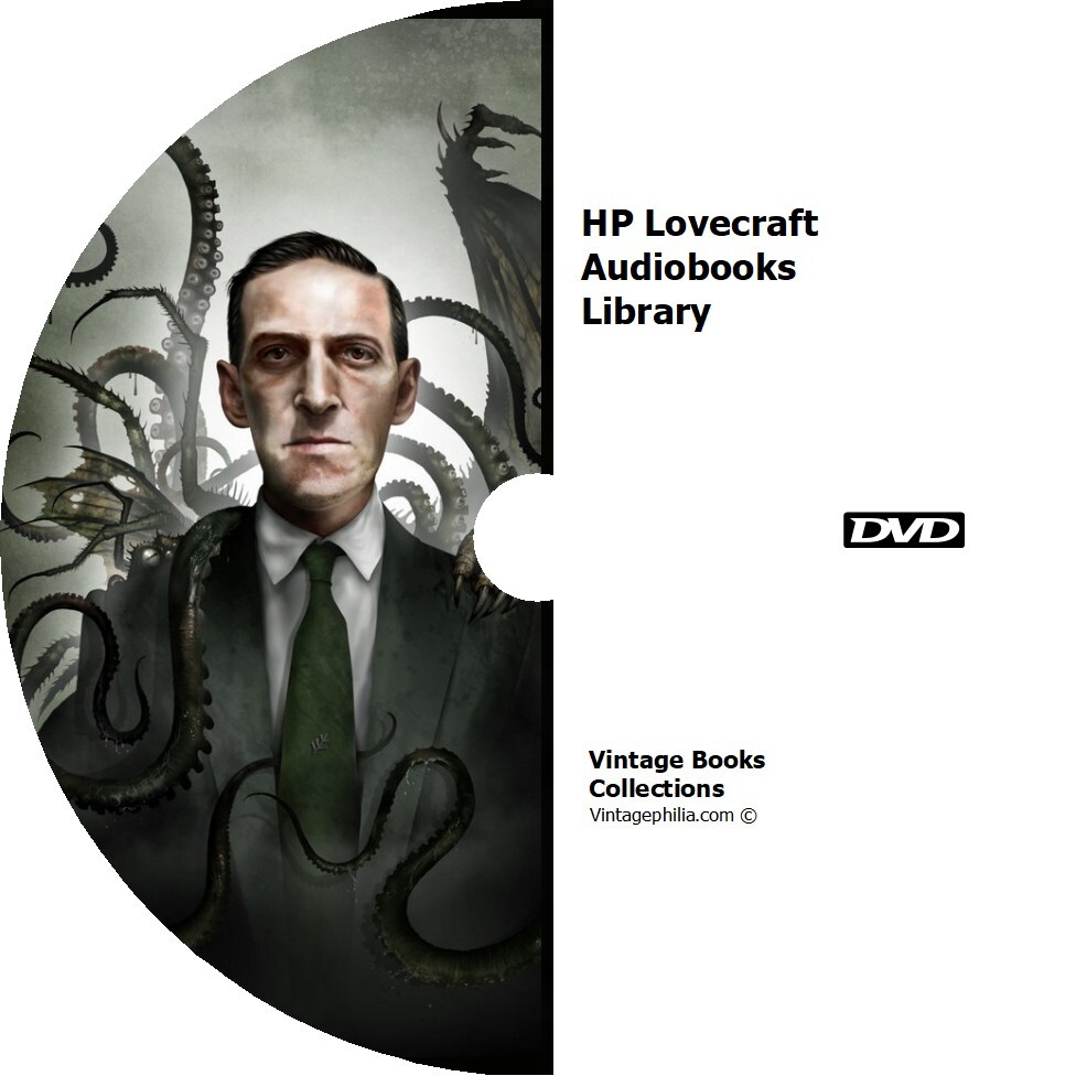 * HP LOVECRAFT BOOKS COLLECTION * 25 AUDIOBOOKS on MP3 DVD * H.P.