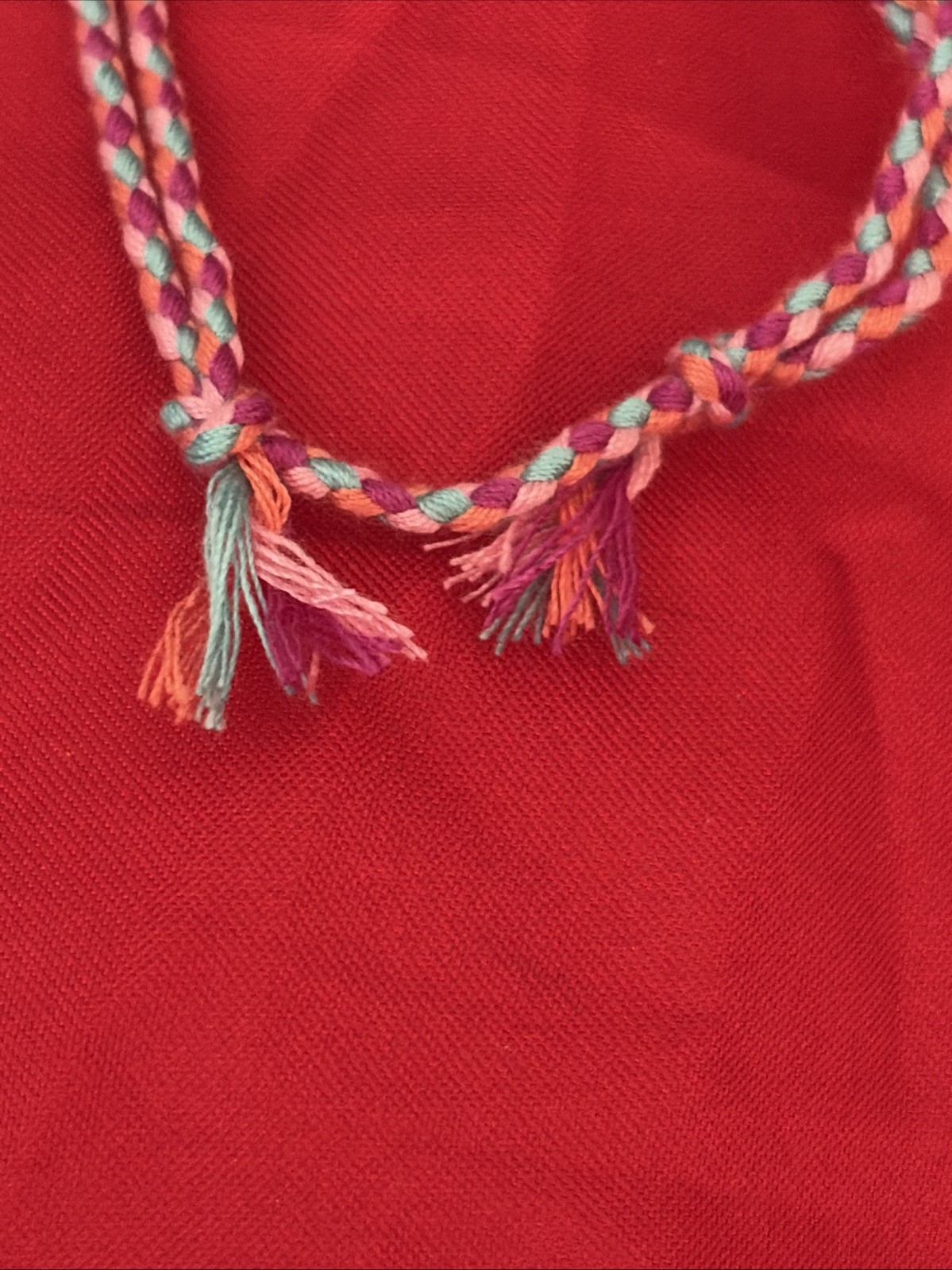 NEW BOHO BRAID THREAD FRIENDSHIP BRACELET KNOT AQUA PINK MAROON PEACH NIP ADJUST