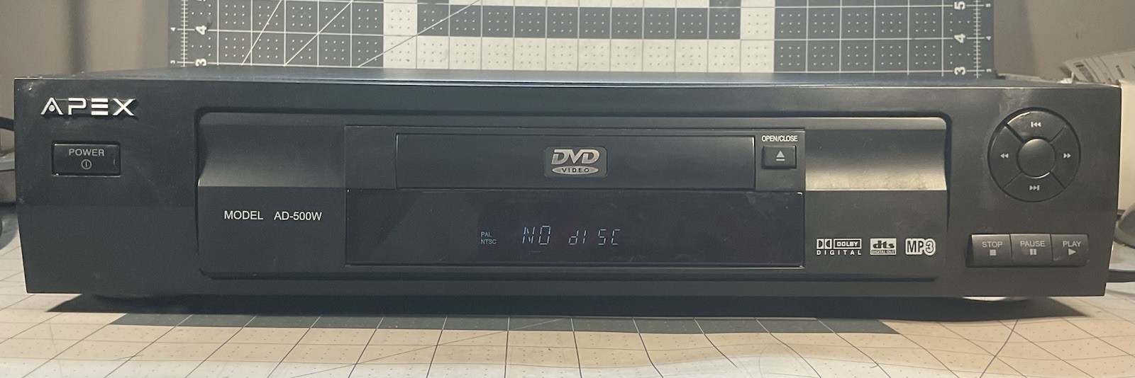 Apex AD-500WM DVD Player No Remote