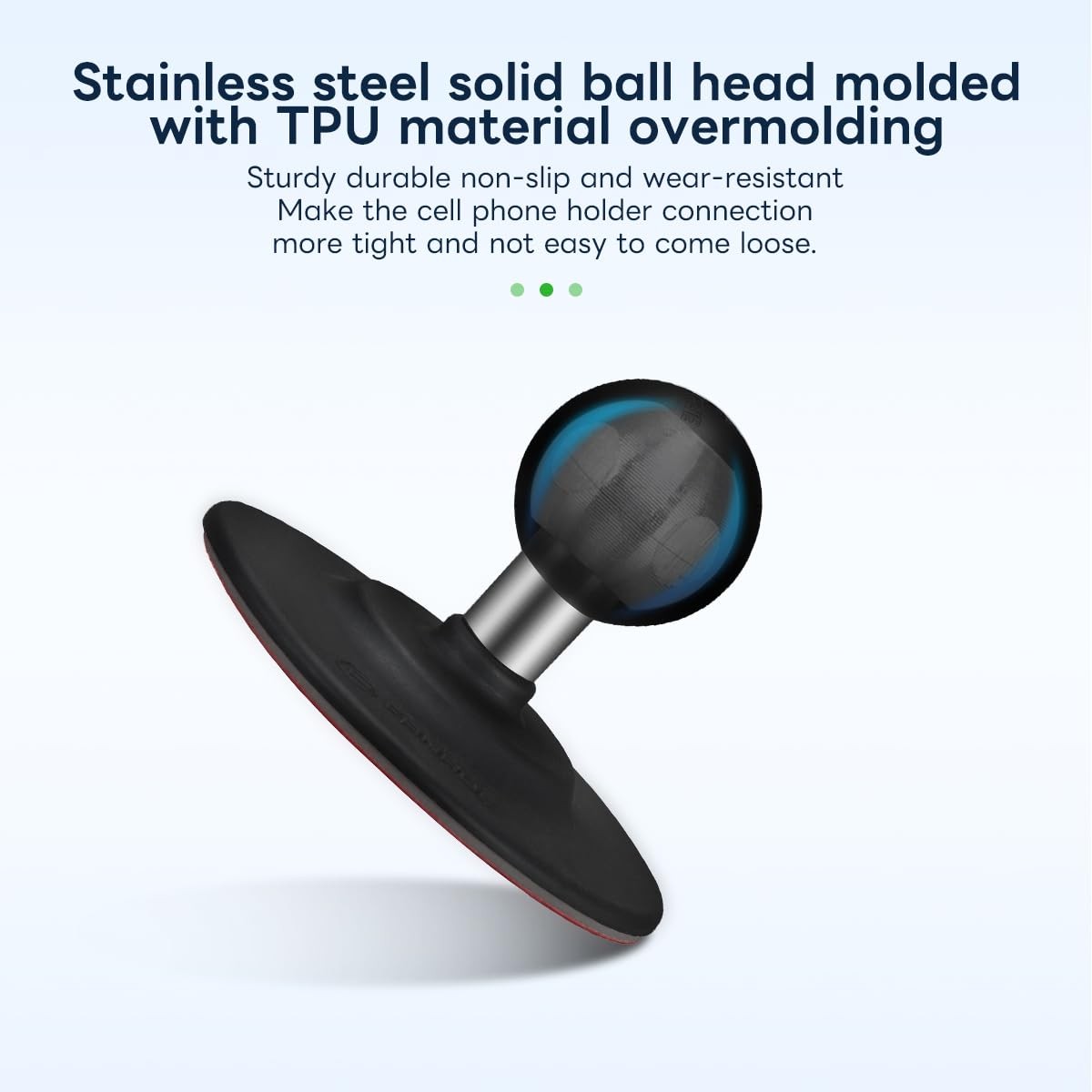Flex Adhesive Ball Base Compatible with RAM Mounts B Size Double Socket Arm, ...