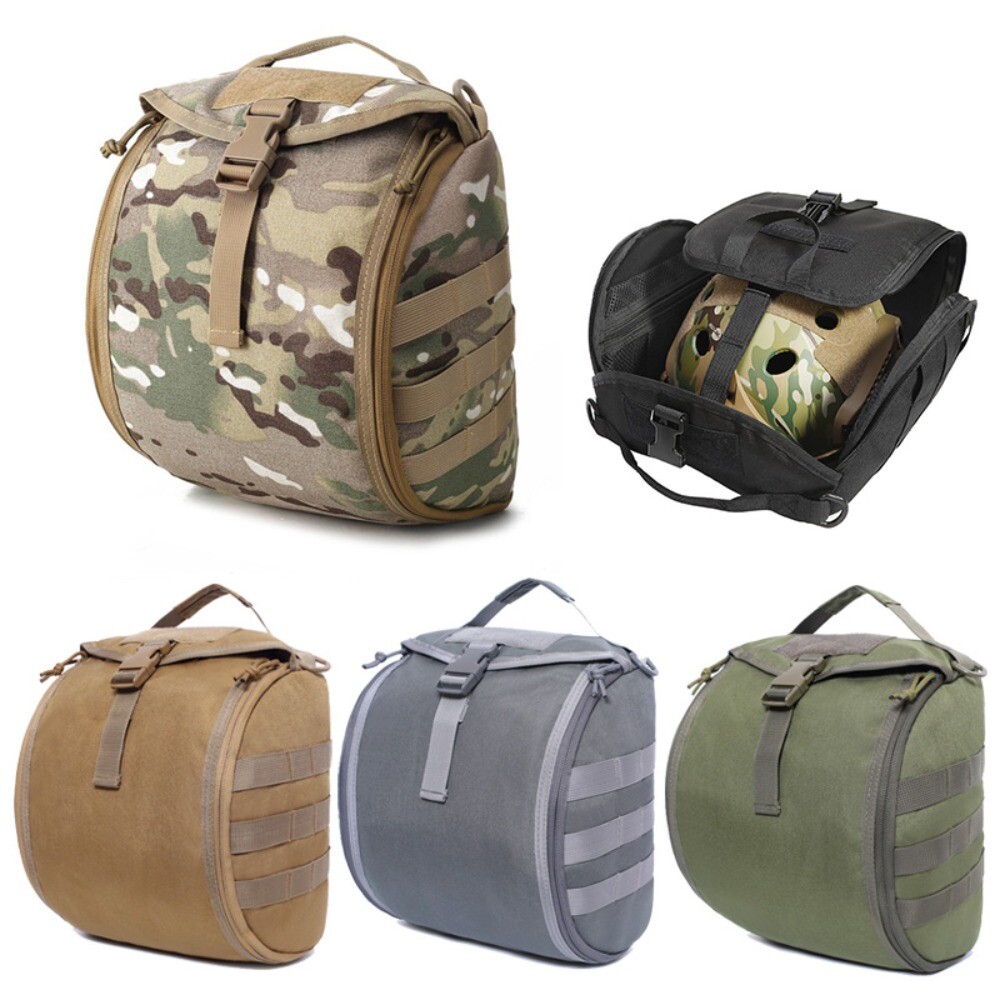 Tactical Helmet Bag Molle Helmet Bag Pack Lightweight Padded Storage Bag Case