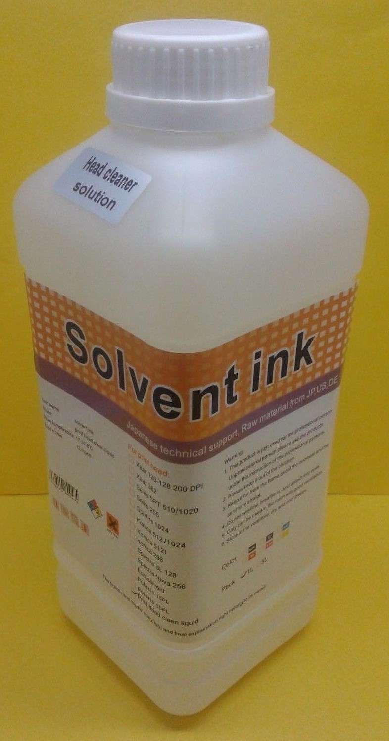 Eco Solvent Cleaner Cleaning Solution Roland Mutoh Mimaki DX4 DX5 DX6 DX7 USA