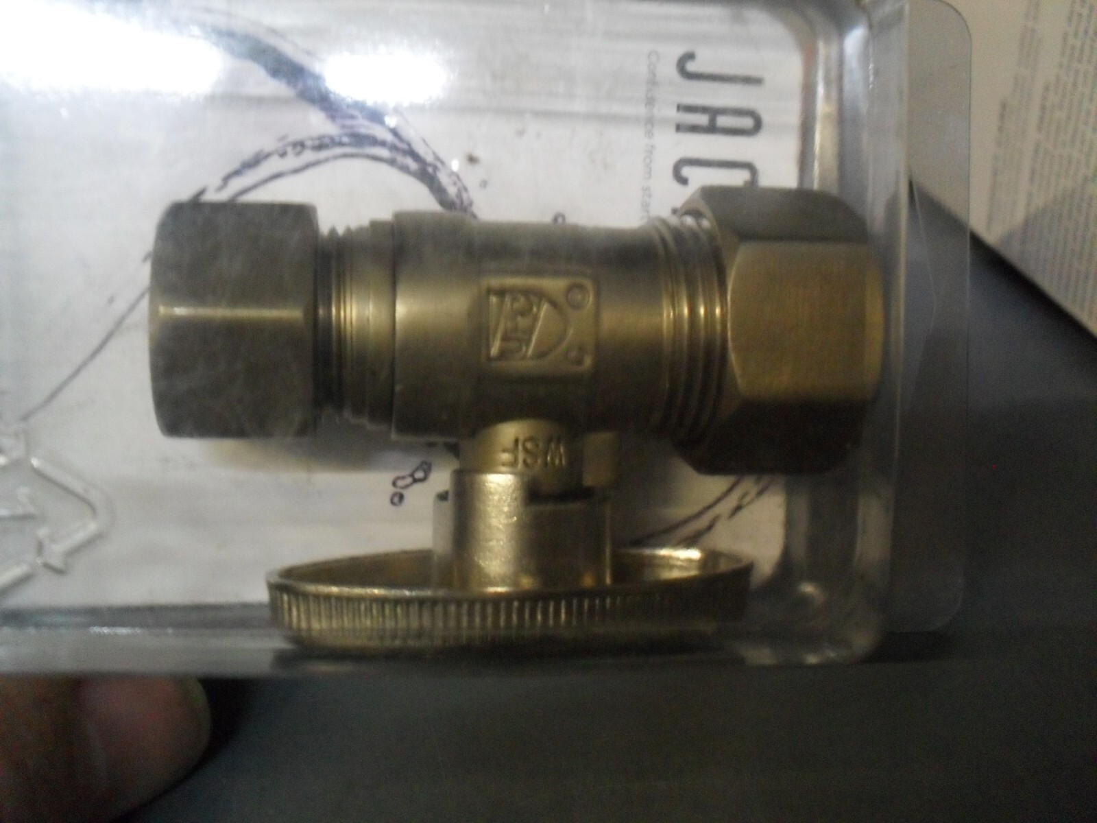 Jaclo 623-8-BU Straight quarter turn Supply valve stop Bronze Umber